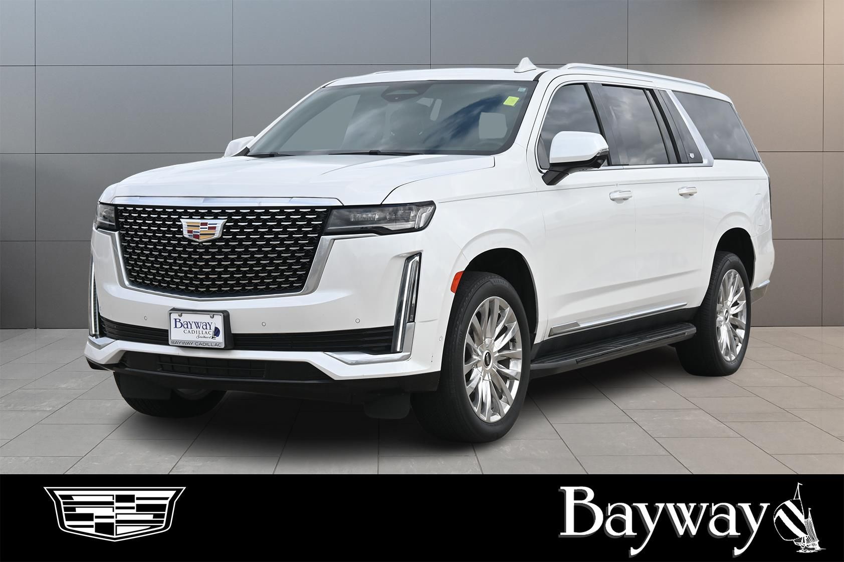 2021 Cadillac Escalade ESV Premium White at DeMontrond Automotive Group