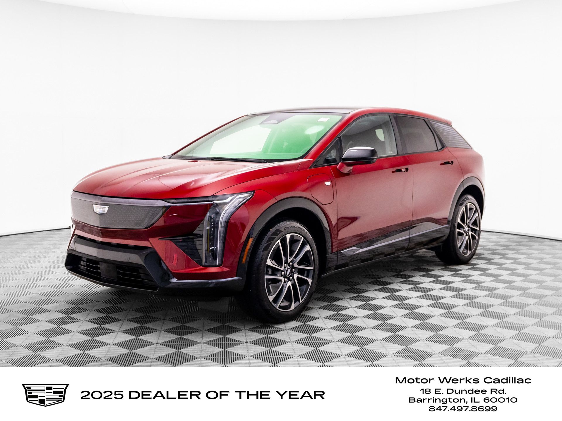 Radiant Red Tintcoat 2025 Cadillac OPTIQ Sport 2 AWD SUV / Crossover All-Wheel Drive 1-Speed Automatic