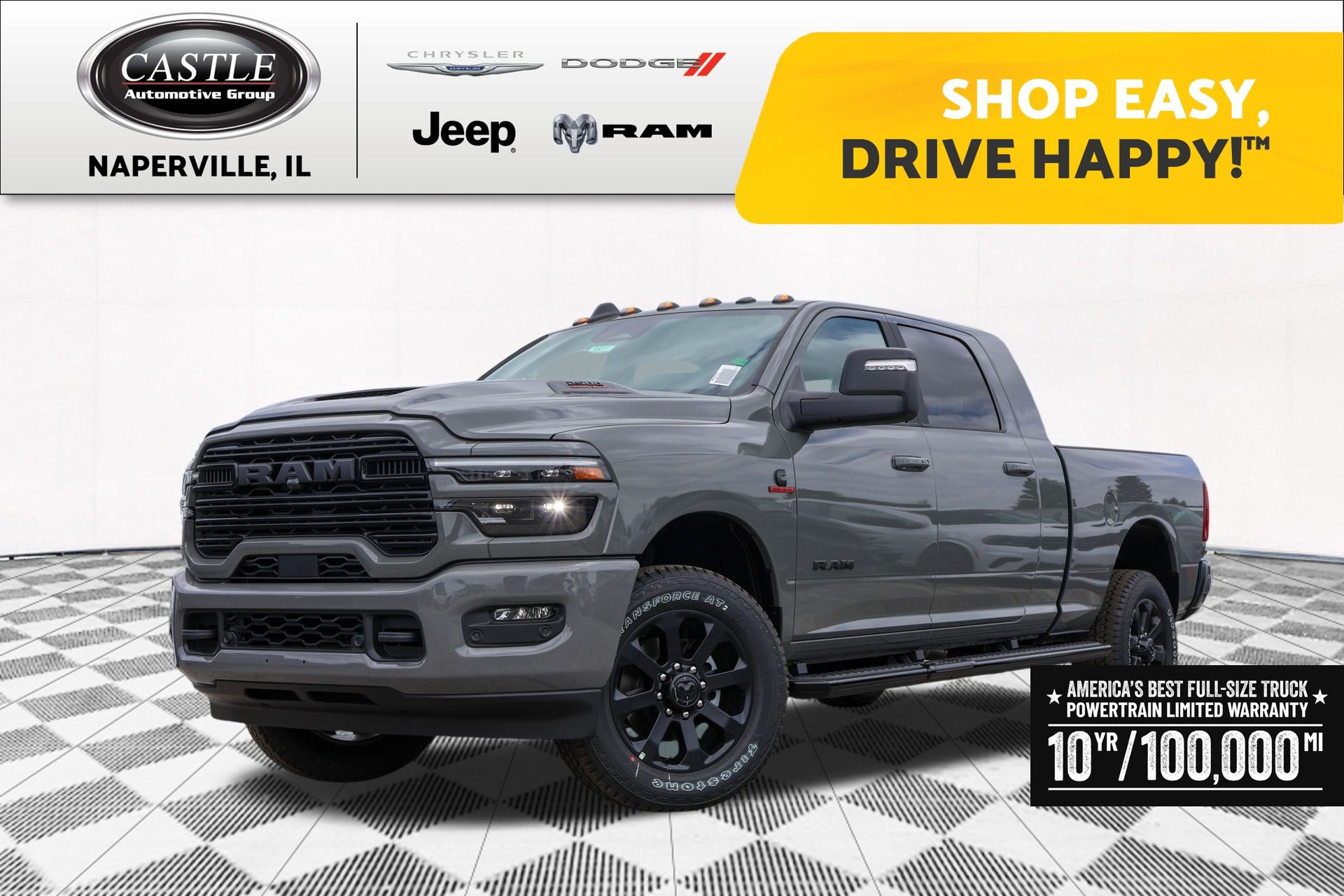 Ceramic Gray Clearcoat 2026 RAM 2500 Pickup Truck Four-Wheel Drive 8-Speed Automatic