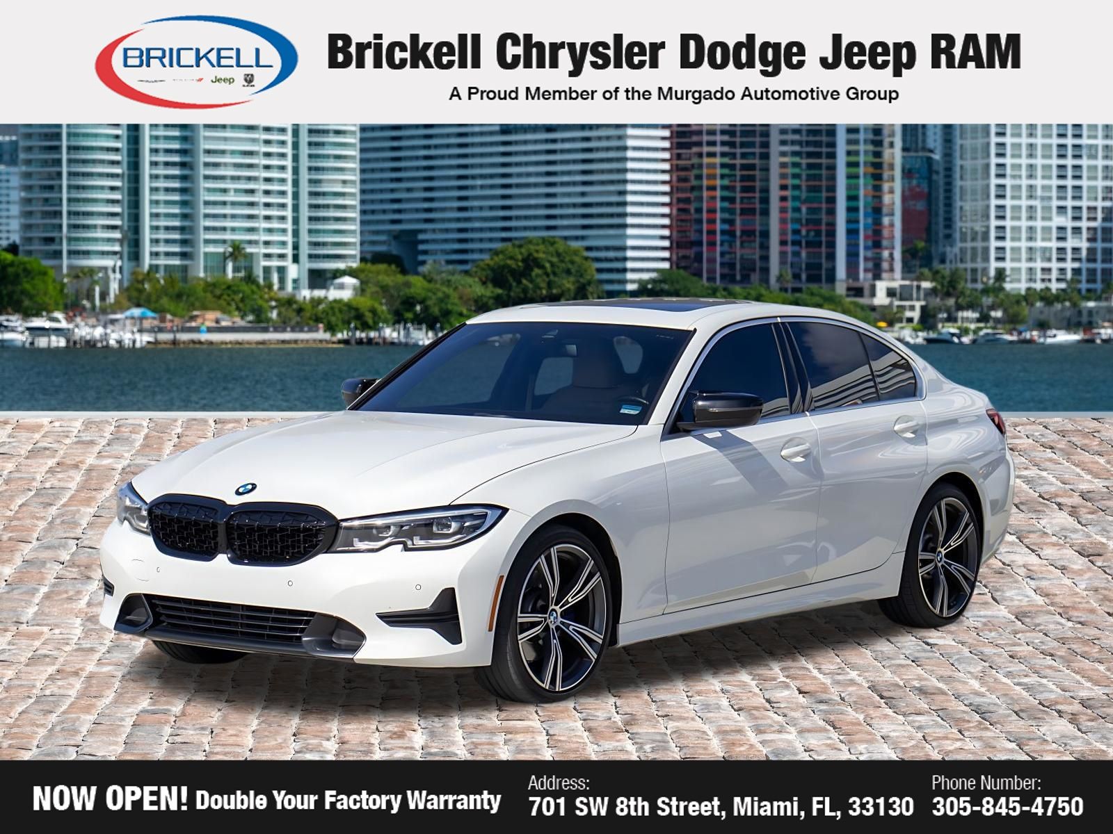Alpine White 2021 BMW 3 Series Sedan Rear-Wheel Drive 8-Speed Automatic