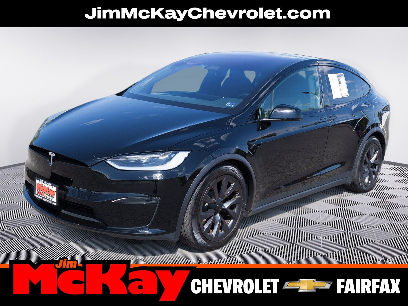 Solid Black 2024 Tesla Model X AWD SUV / Crossover All-Wheel Drive 1-Speed Dual Clutch