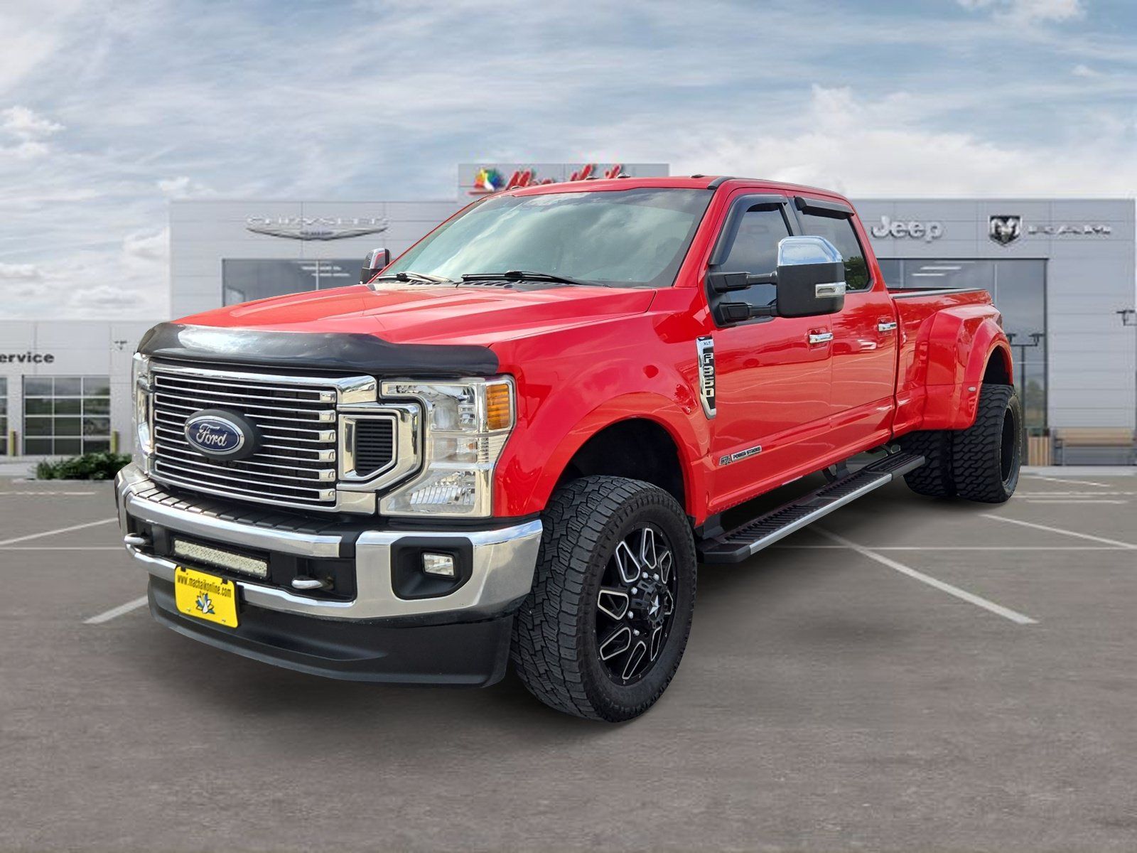 Race Red 2021 Ford F-350 Super Duty Pickup Truck Four-Wheel Drive Automatic