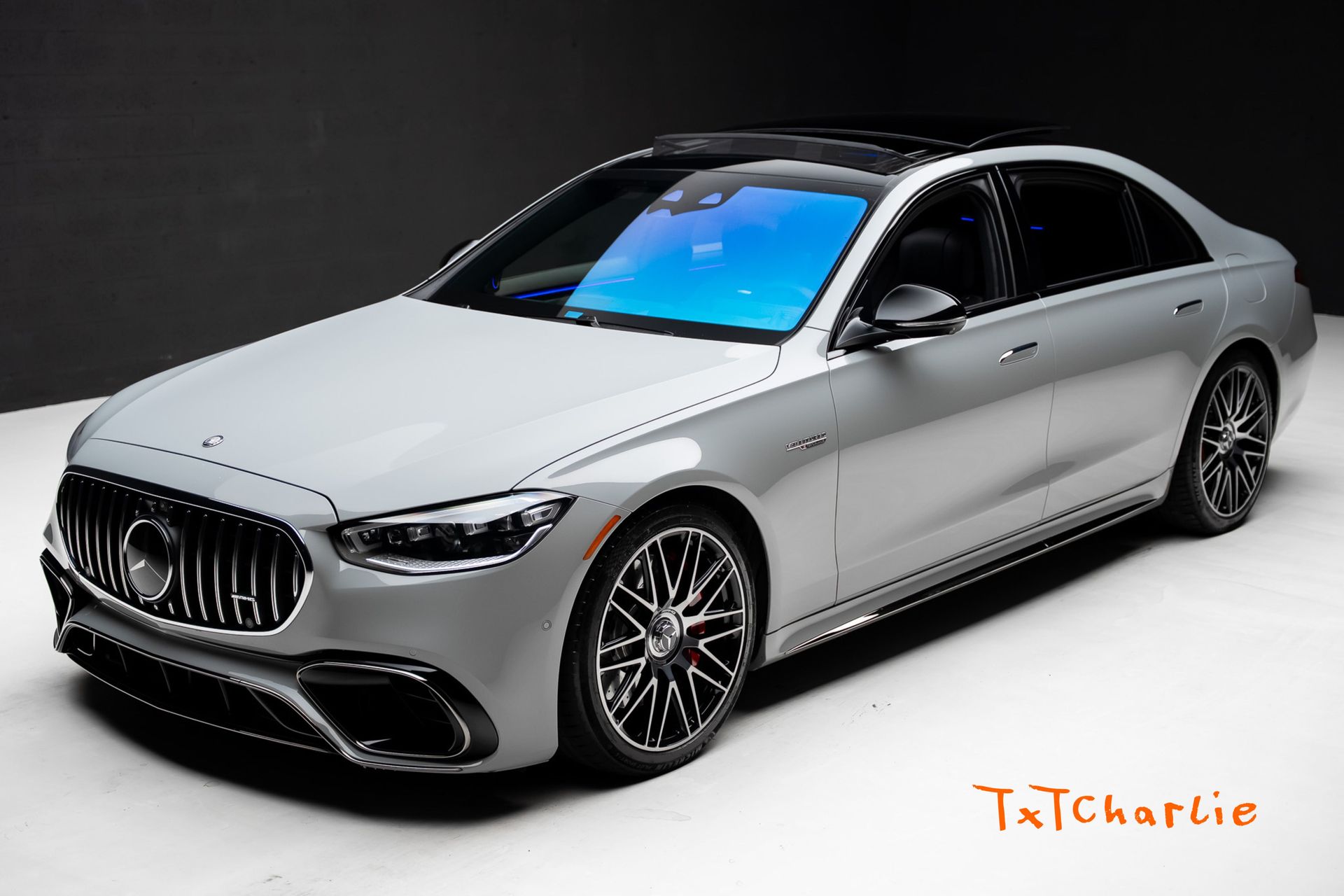 Gray 2024 Mercedes-Benz S-Class AMG S 63 E Performance 4MATIC Sedan All-Wheel Drive 9-Speed Automatic