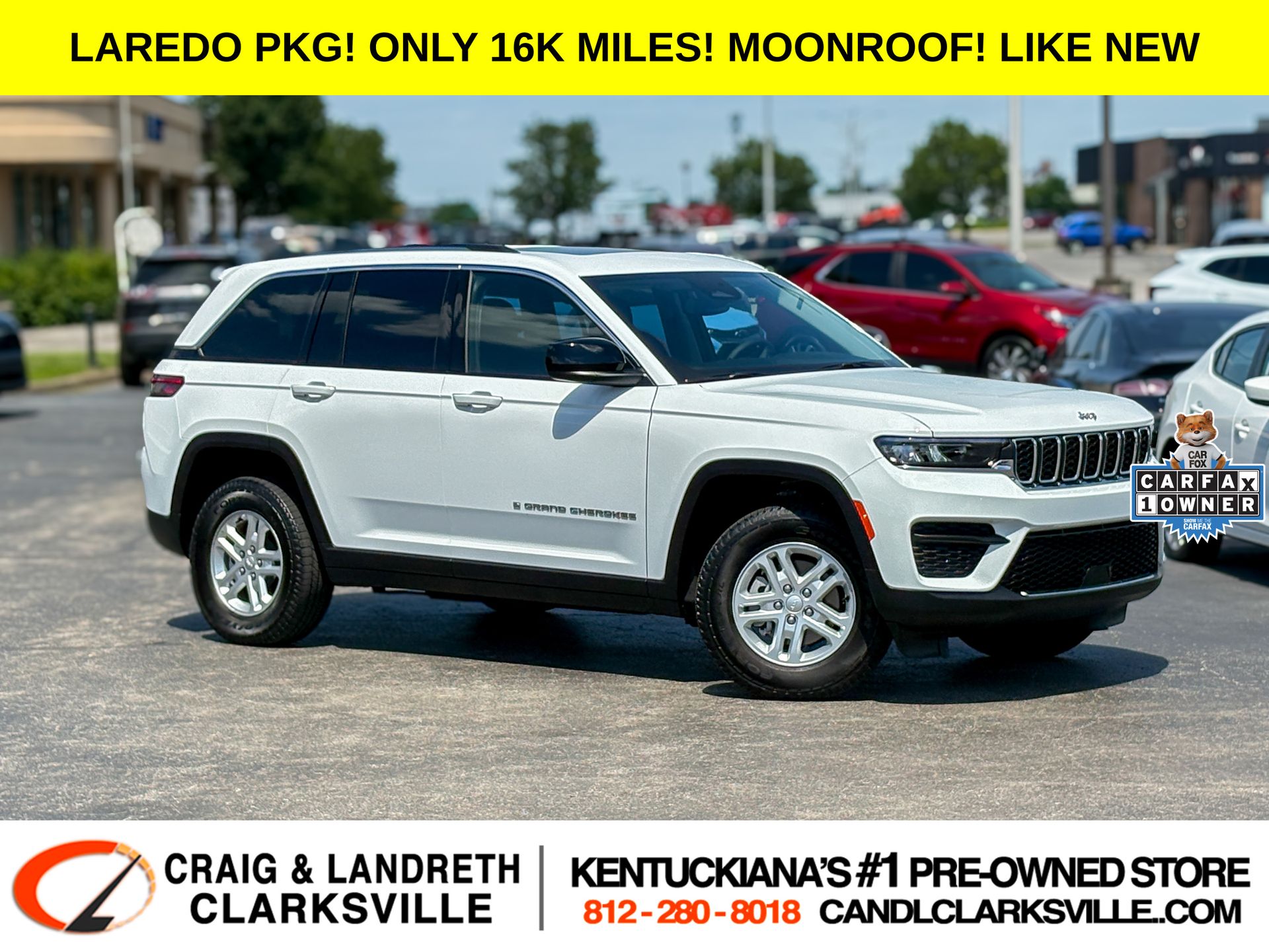 Bright White Clearcoat 2023 Jeep Grand Cherokee SUV / Crossover Four-Wheel Drive 8-Speed Automatic