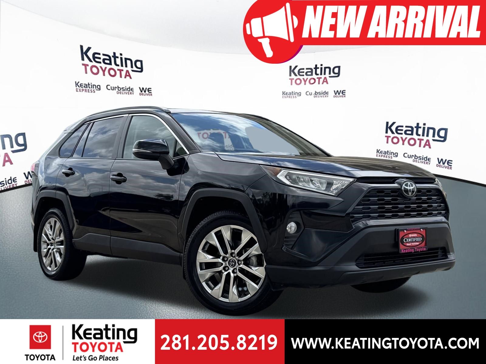 Midnight Black Metallic 2020 Toyota RAV4 XLE Premium FWD SUV / Crossover Front-Wheel Drive 8-Speed Automatic
