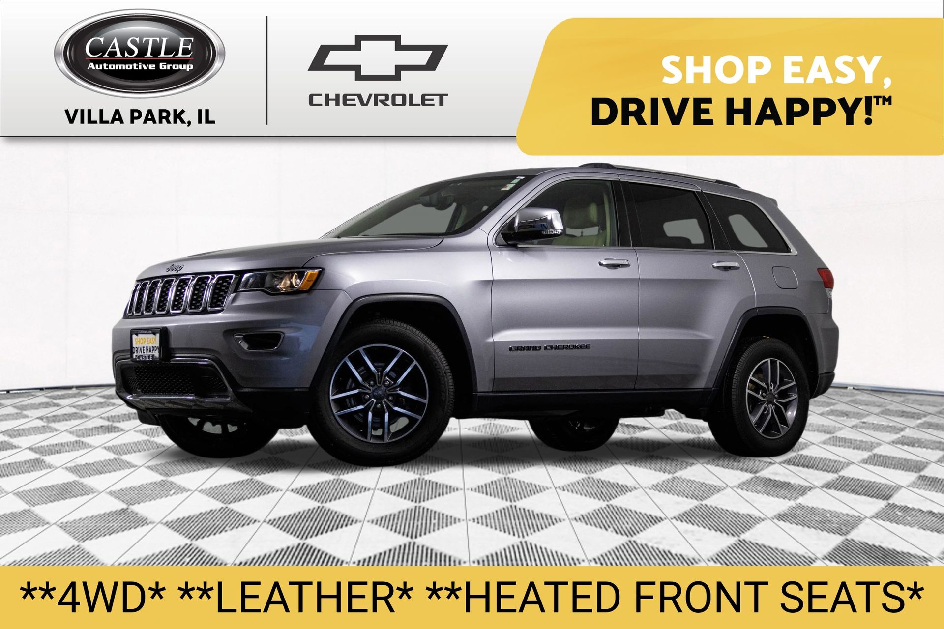 Billet Silver Metallic Clearcoat 2019 Jeep Grand Cherokee Limited 4WD SUV / Crossover Four-Wheel Drive 8-Speed Automatic