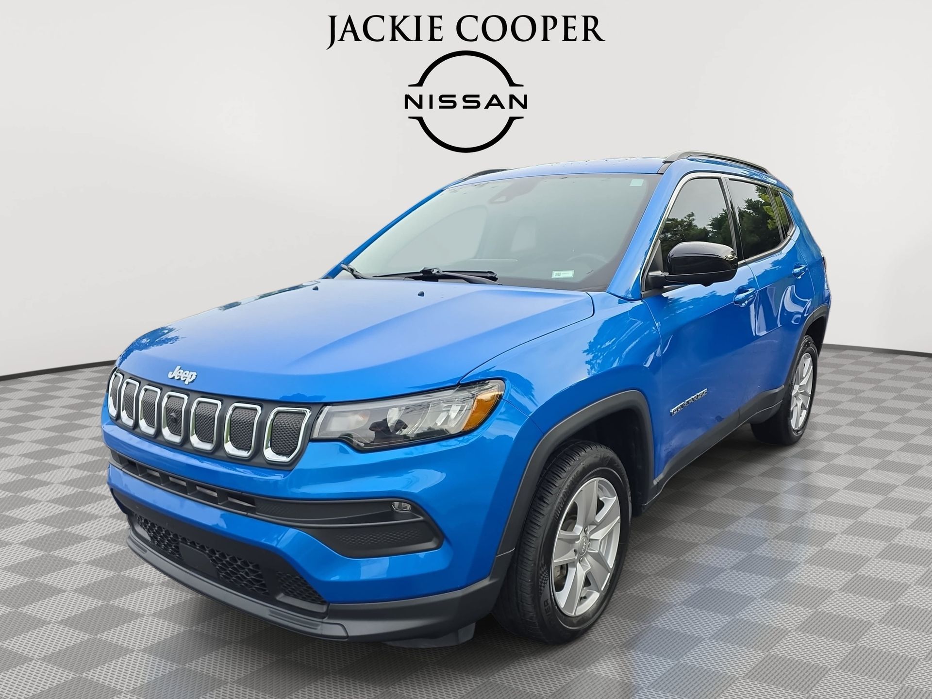 Laser Blue Pearlcoat 2022 Jeep Compass SUV / Crossover Four-Wheel Drive 9-Speed Automatic