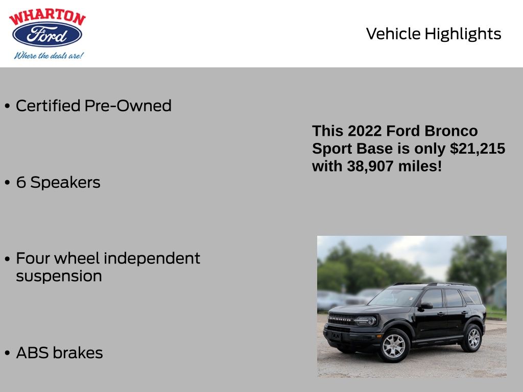 2022 Ford Bronco Sport Base - 4