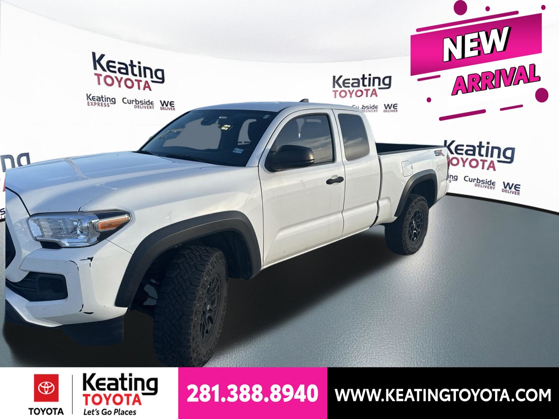 White 2022 Toyota Tacoma Pickup Truck 4X2 6-Speed Automatic