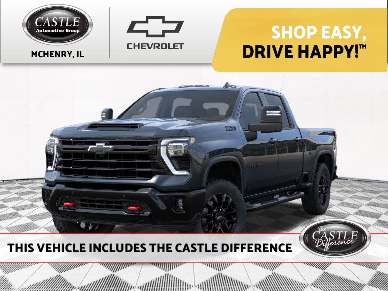 Cypress Gray 2026 Chevrolet Silverado 3500HD Pickup Truck Four-Wheel Drive Automatic
