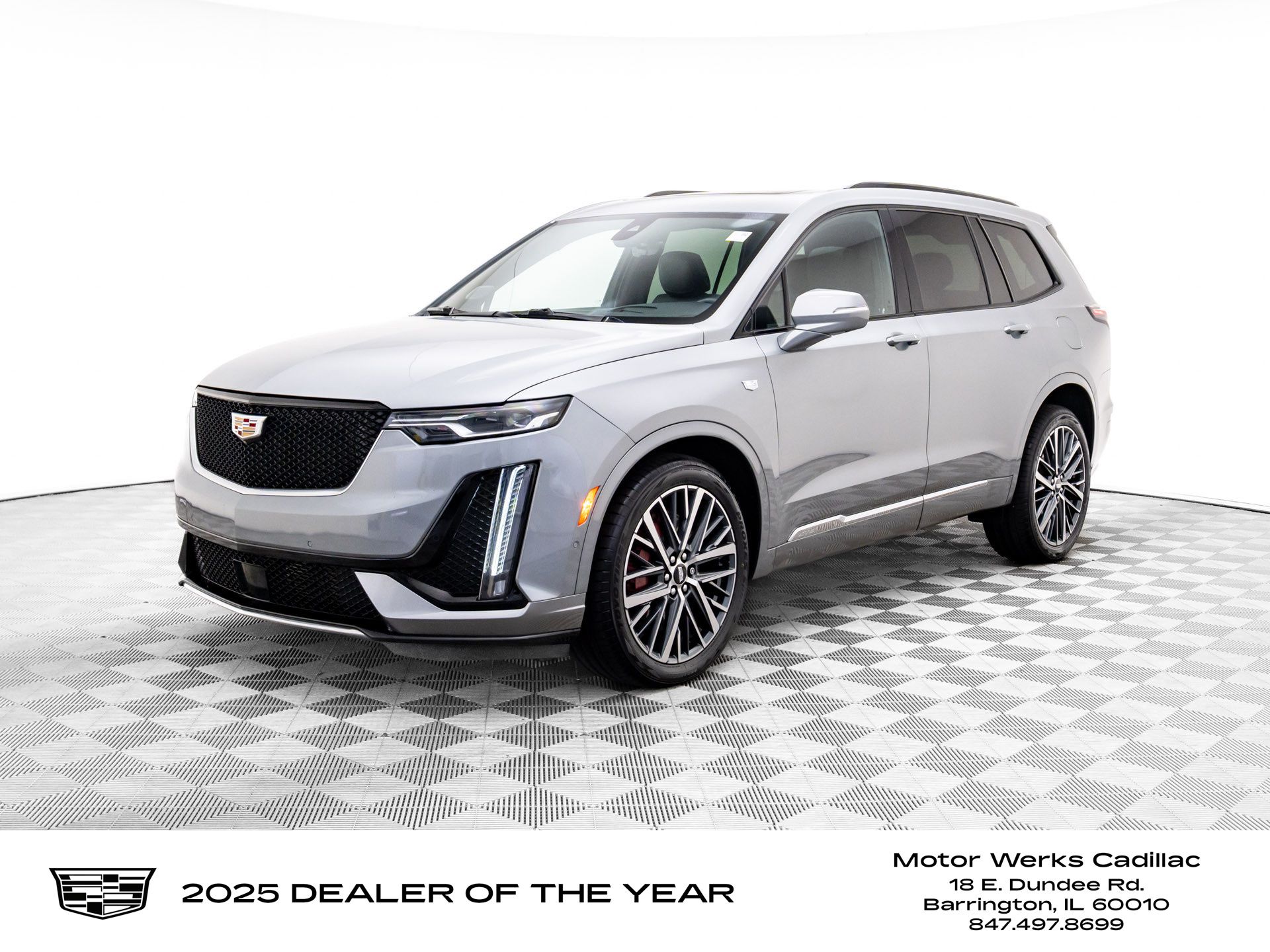Argent Silver Metallic 2024 Cadillac XT6 Sport AWD SUV / Crossover Four-Wheel Drive 9-Speed Automatic