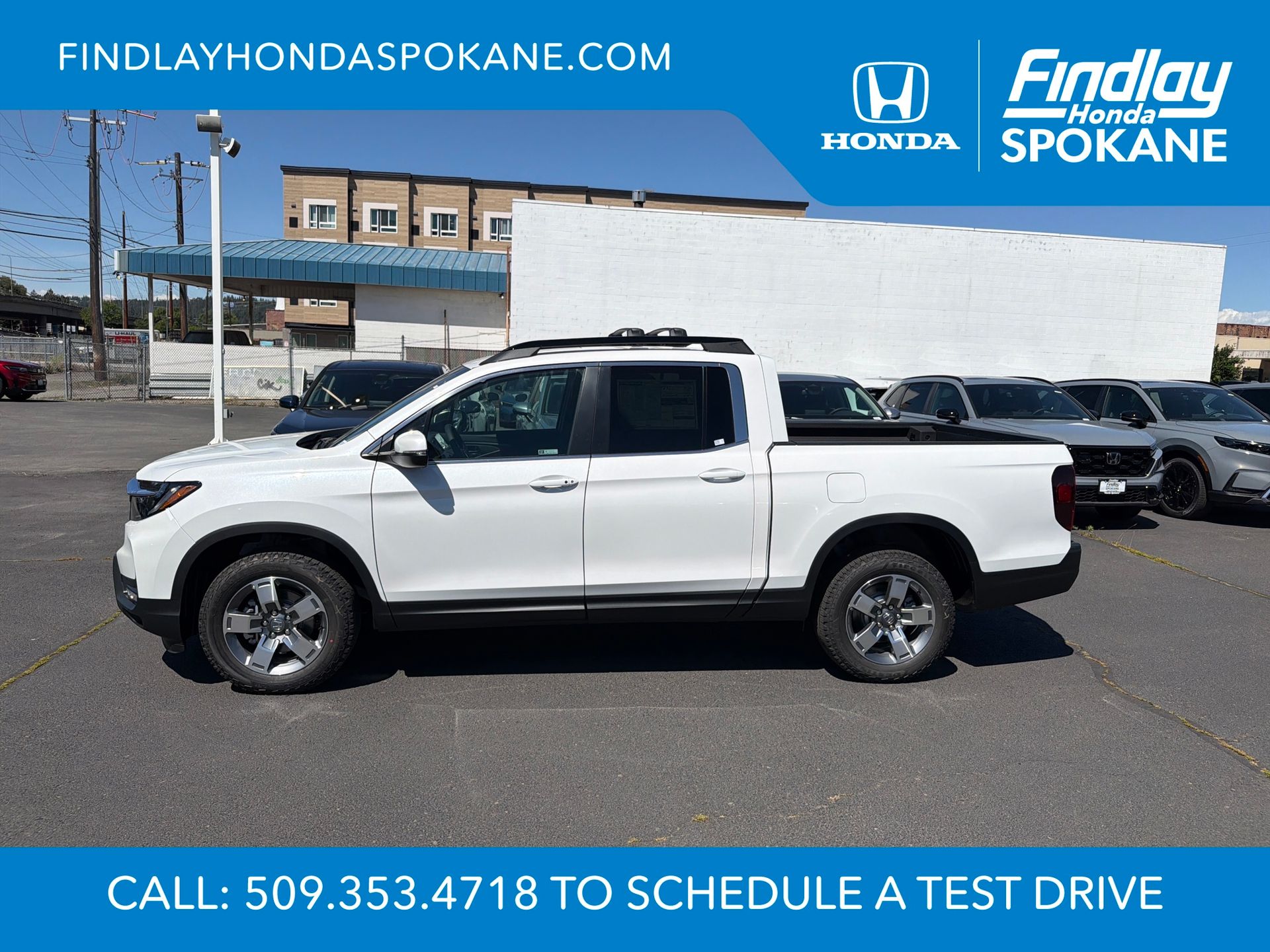 Platinum White Pearl 2026 Honda Ridgeline RTL AWD Pickup Truck All-Wheel Drive 9-Speed Automatic