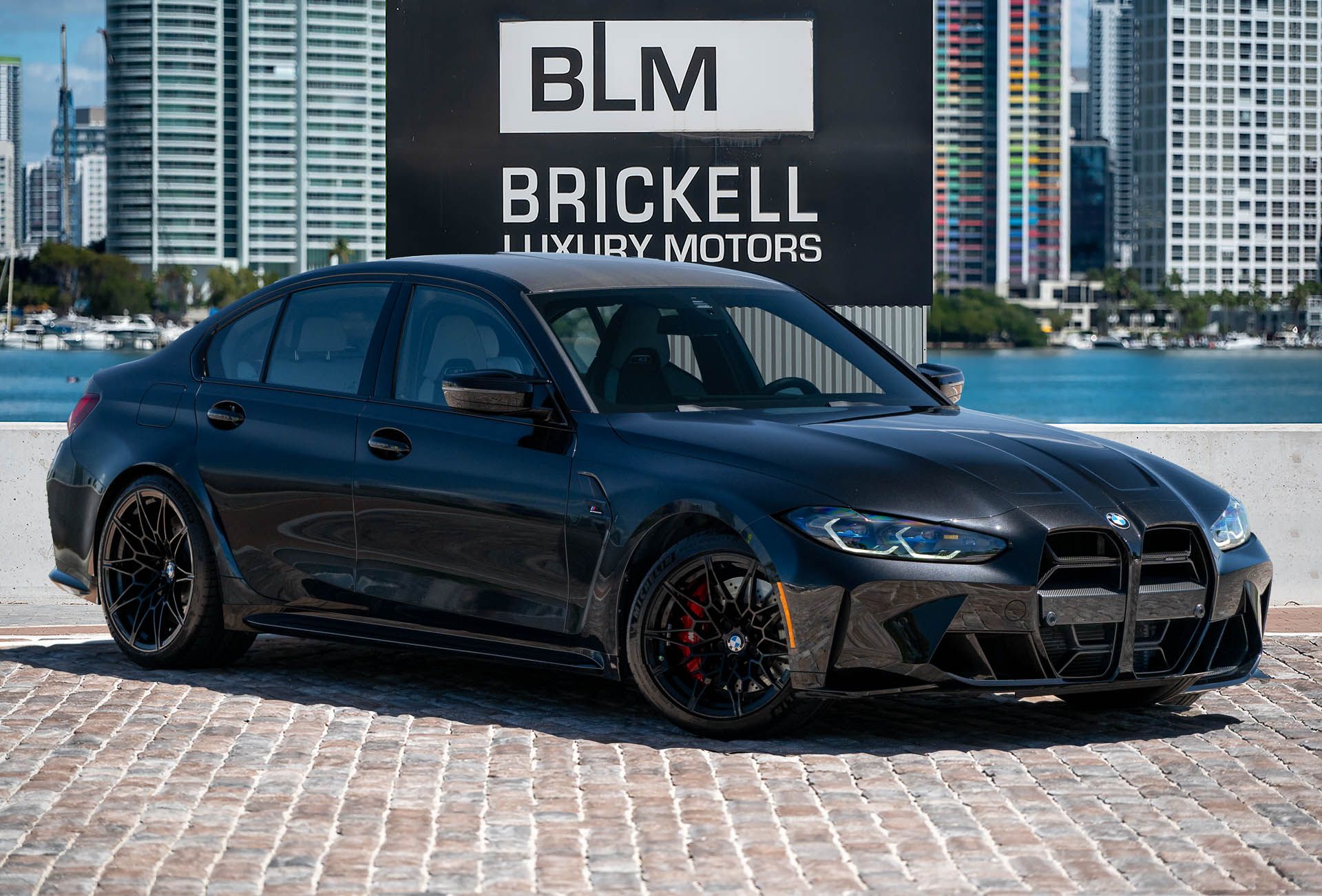 Black Sapphire Metallic 2024 BMW M3 Sedan All-Wheel Drive 8-Speed Automatic