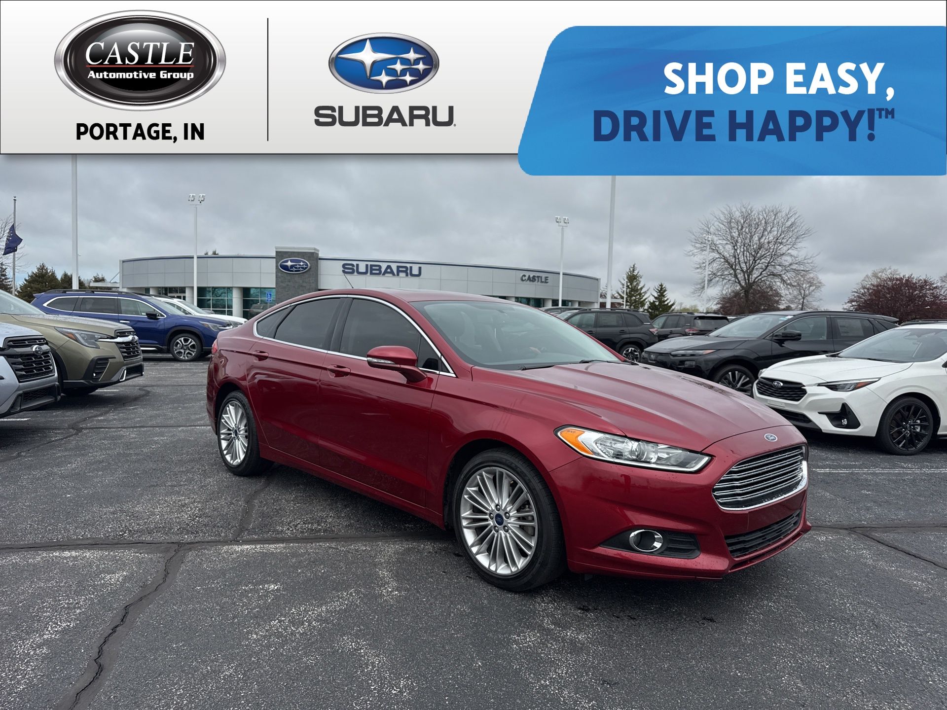 Ruby Red Metallic 2016 Ford Fusion SE Sedan Front-Wheel Drive 6-Speed Automatic