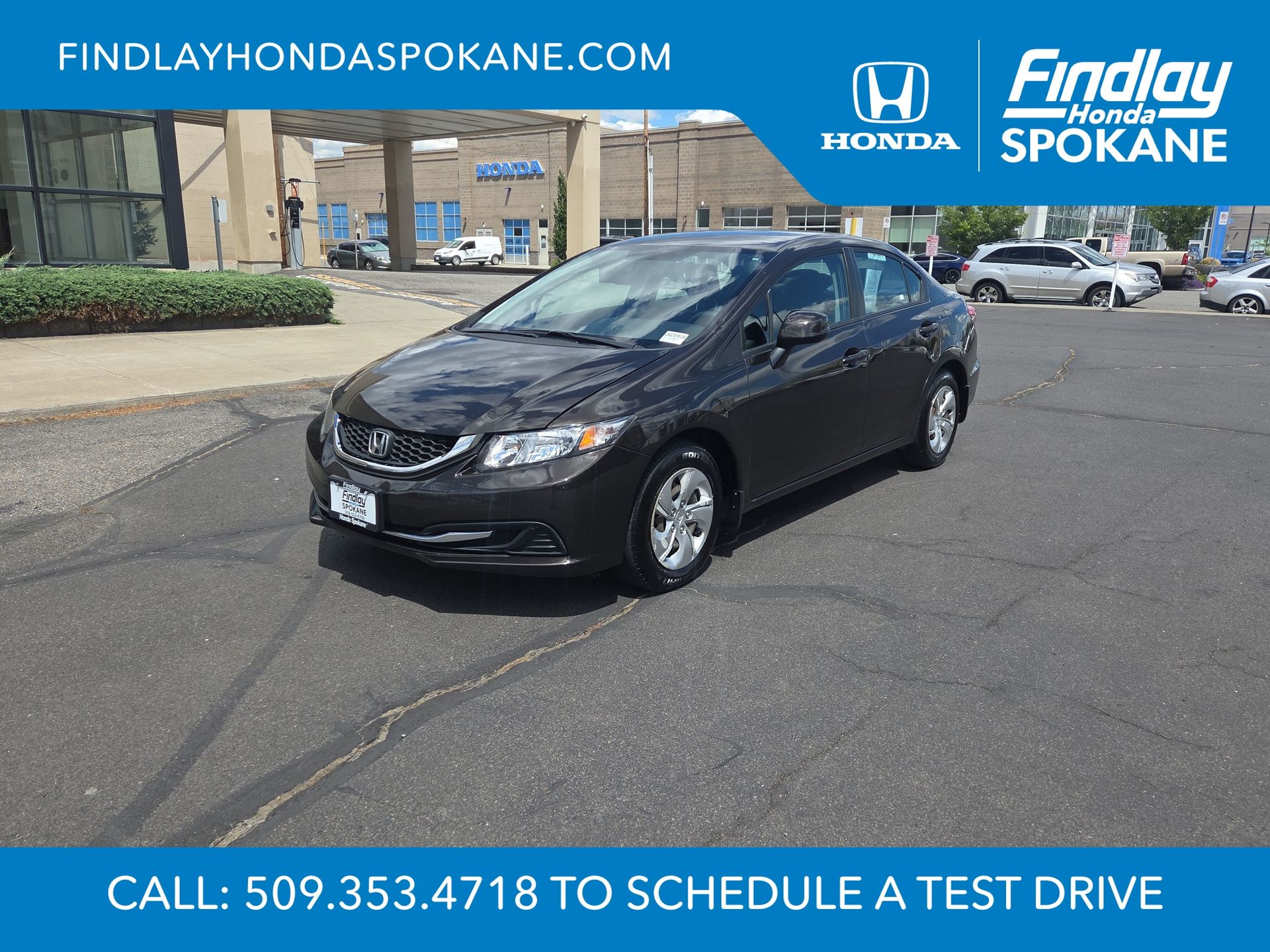 Brown 2013 Honda Civic Sedan Front-Wheel Drive 5-Speed Automatic
