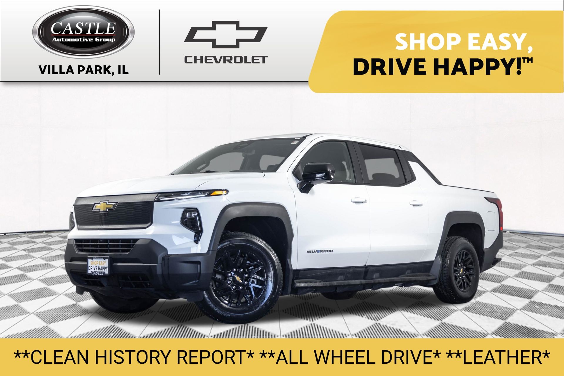 Summit White 2024 Chevrolet Silverado EV Pickup Truck All-Wheel Drive 1-Speed Automatic