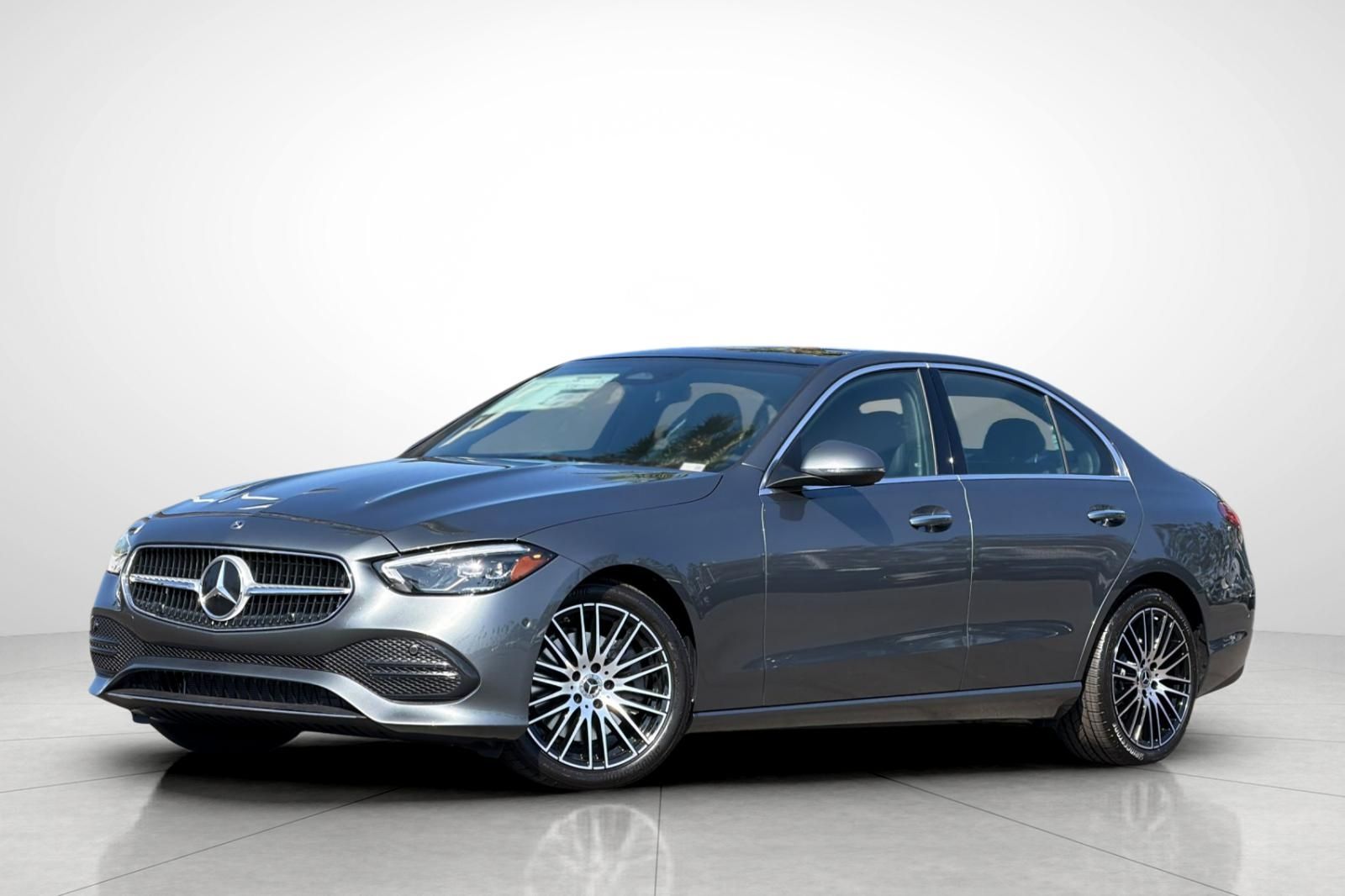 Gray (Selenite Grey Metallic) 2026 Mercedes-Benz C-Class Sedan Rear-Wheel Drive 9-Speed Automatic