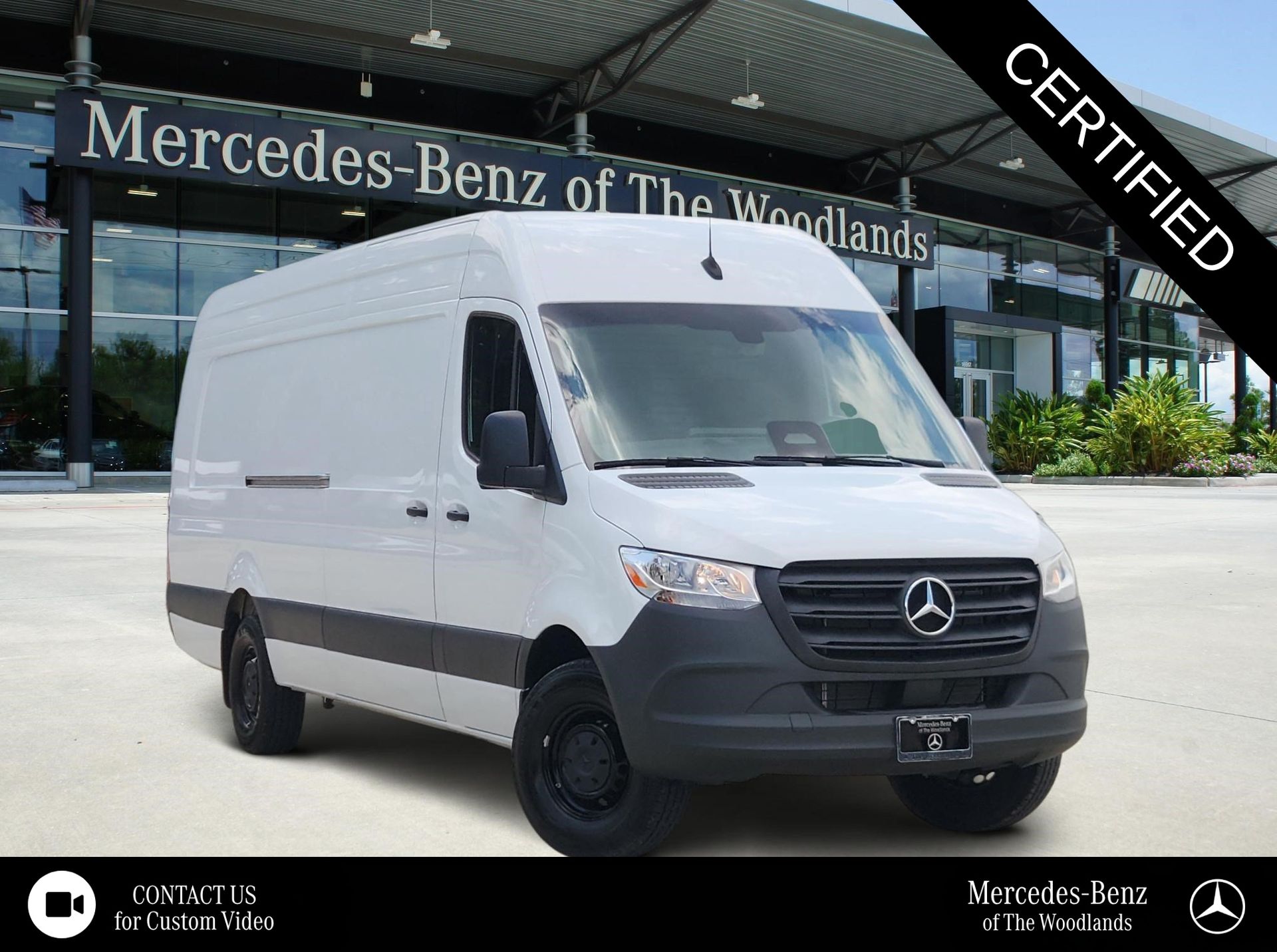 Arctic White 2025 Mercedes-Benz Sprinter Cargo Van Rear-Wheel Drive 9-Speed Automatic