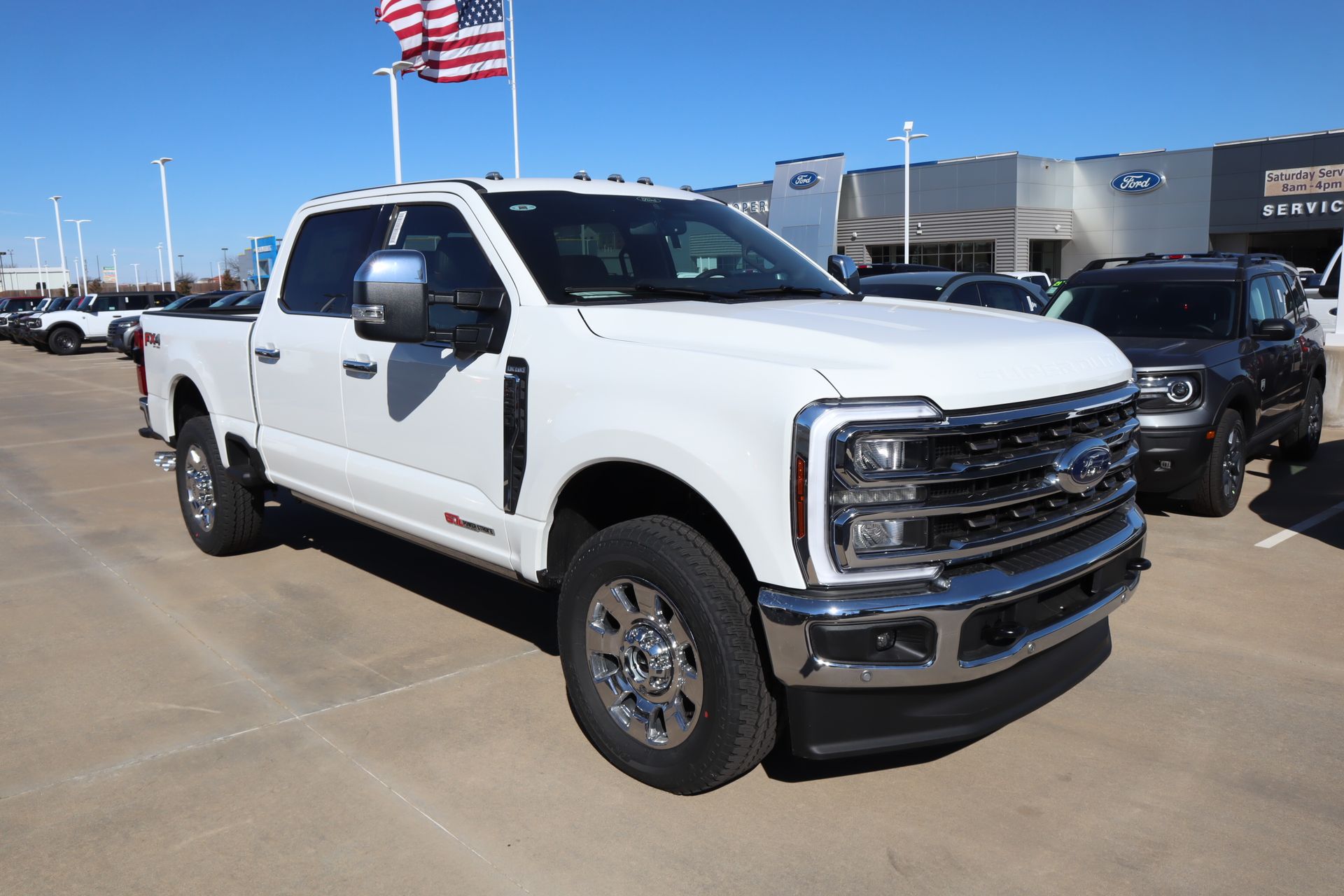 White Metallic 2026 Ford F-250 Super Duty Pickup Truck Four-Wheel Drive Automatic