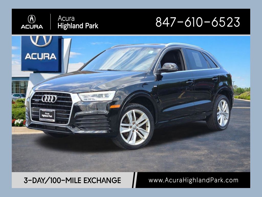 Brilliant Black 2018 Audi Q3 SUV / Crossover All-Wheel Drive 6-Speed Automatic