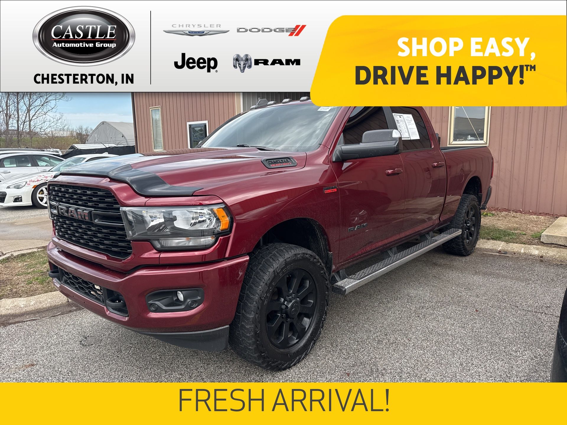 Delmonico Red Pearlcoat 2022 RAM 2500 Big Horn Crew Cab 4WD Pickup Truck Four-Wheel Drive 8-Speed Automatic