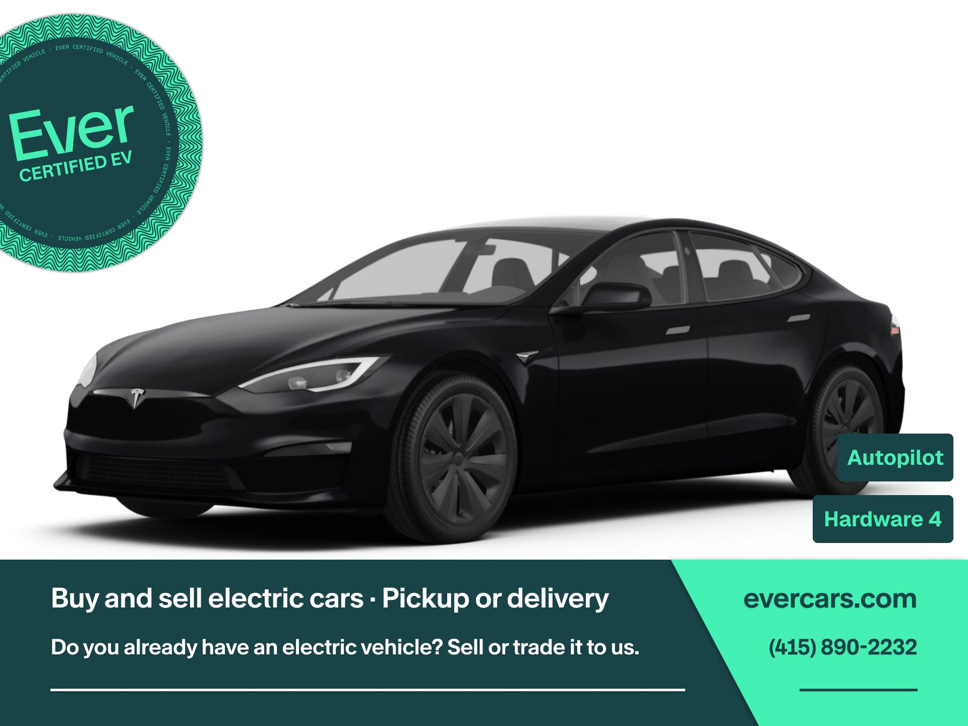 Black 2024 Tesla Model S AWD Sedan All-Wheel Drive 1-Speed Automatic