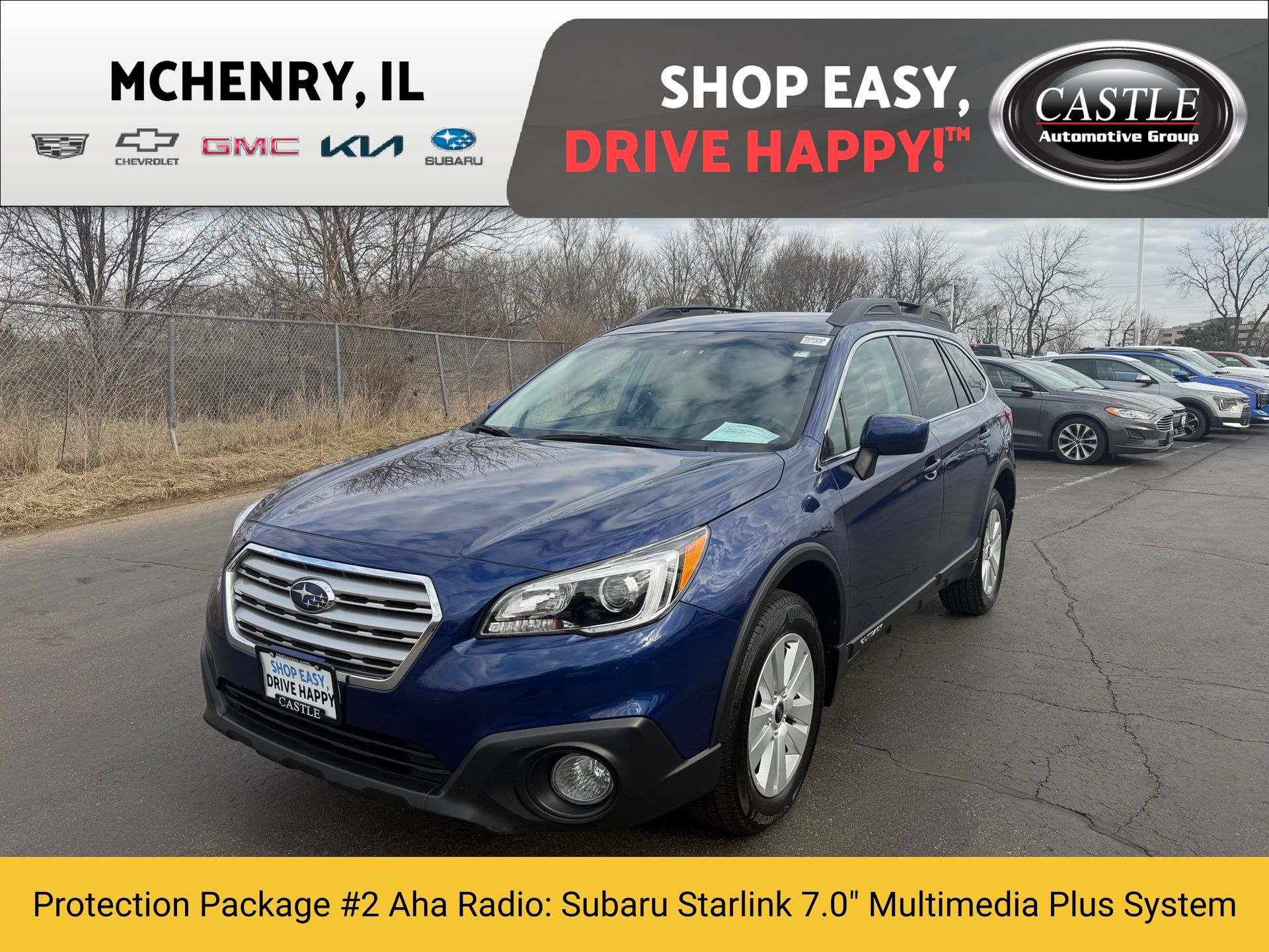 Lapis Blue Pearl 2017 Subaru Outback 2.5i Premium AWD Wagon All-Wheel Drive Continuously Variable Transmission