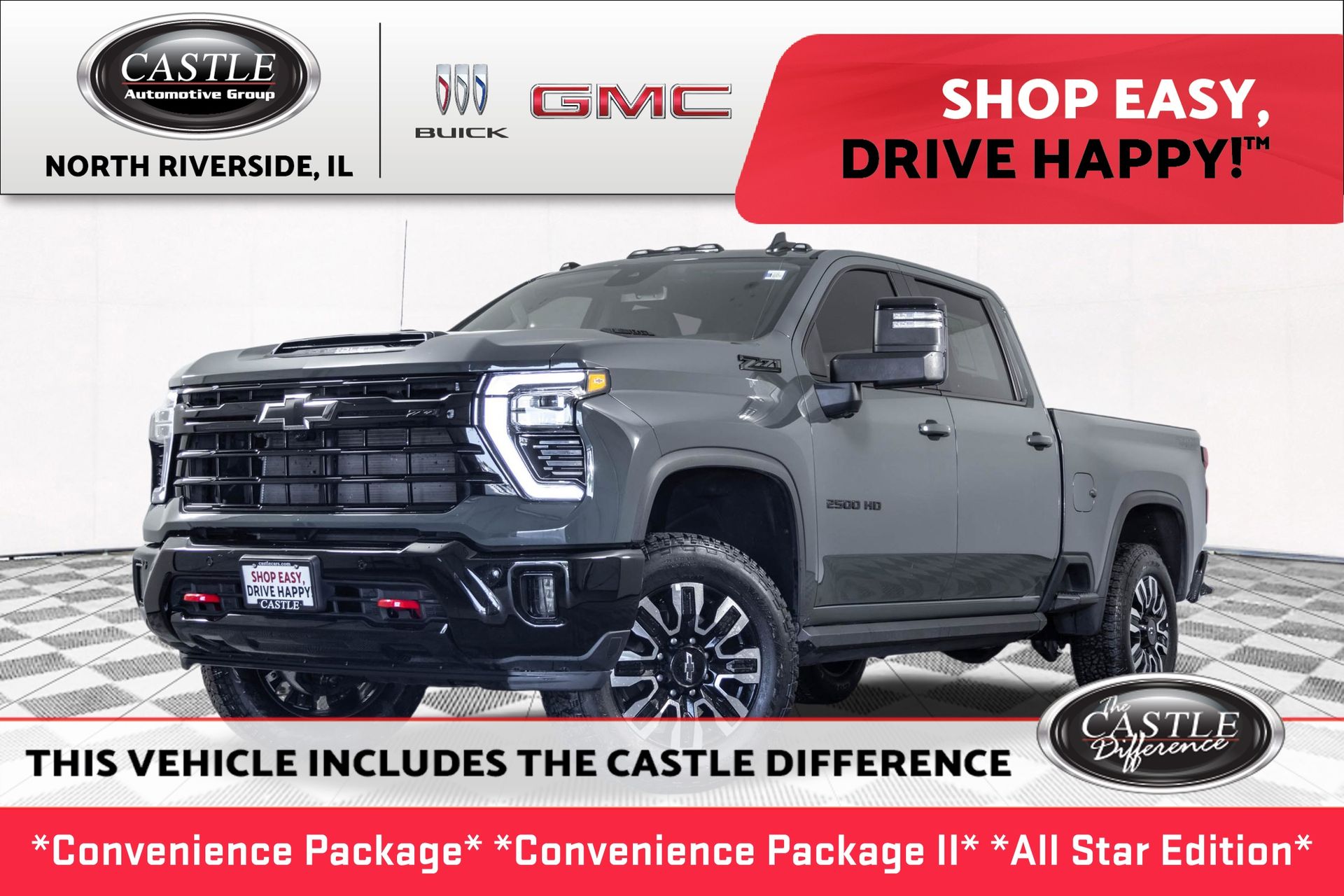 Cypress Gray 2025 Chevrolet Silverado 2500HD Pickup Truck Four-Wheel Drive Automatic