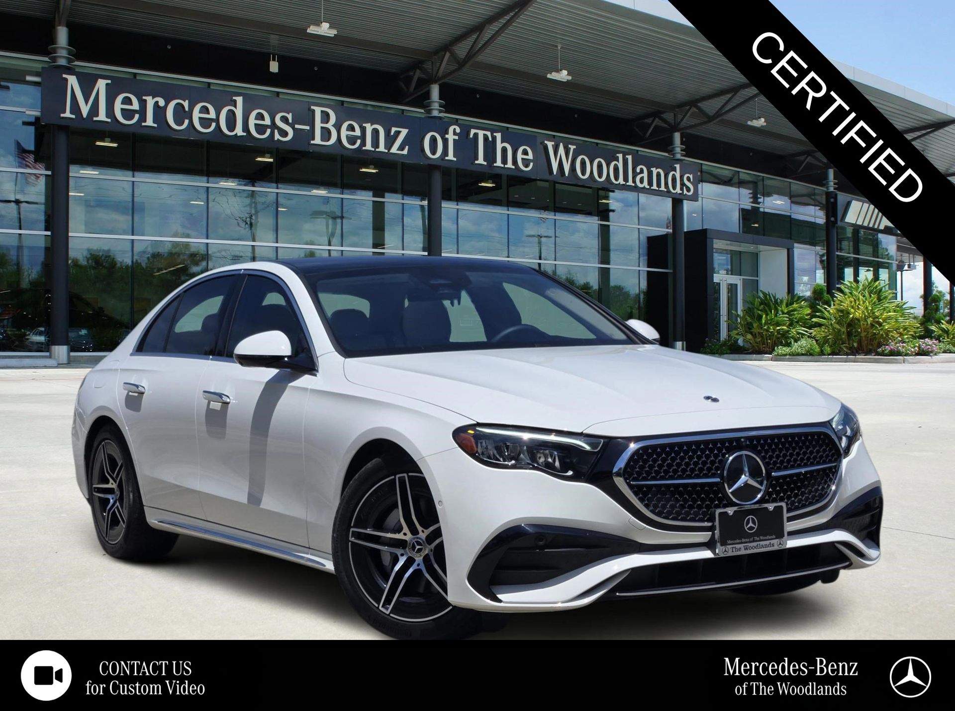 Polar White 2025 Mercedes-Benz E-Class E 350 RWD Sedan Rear-Wheel Drive 9-Speed Automatic