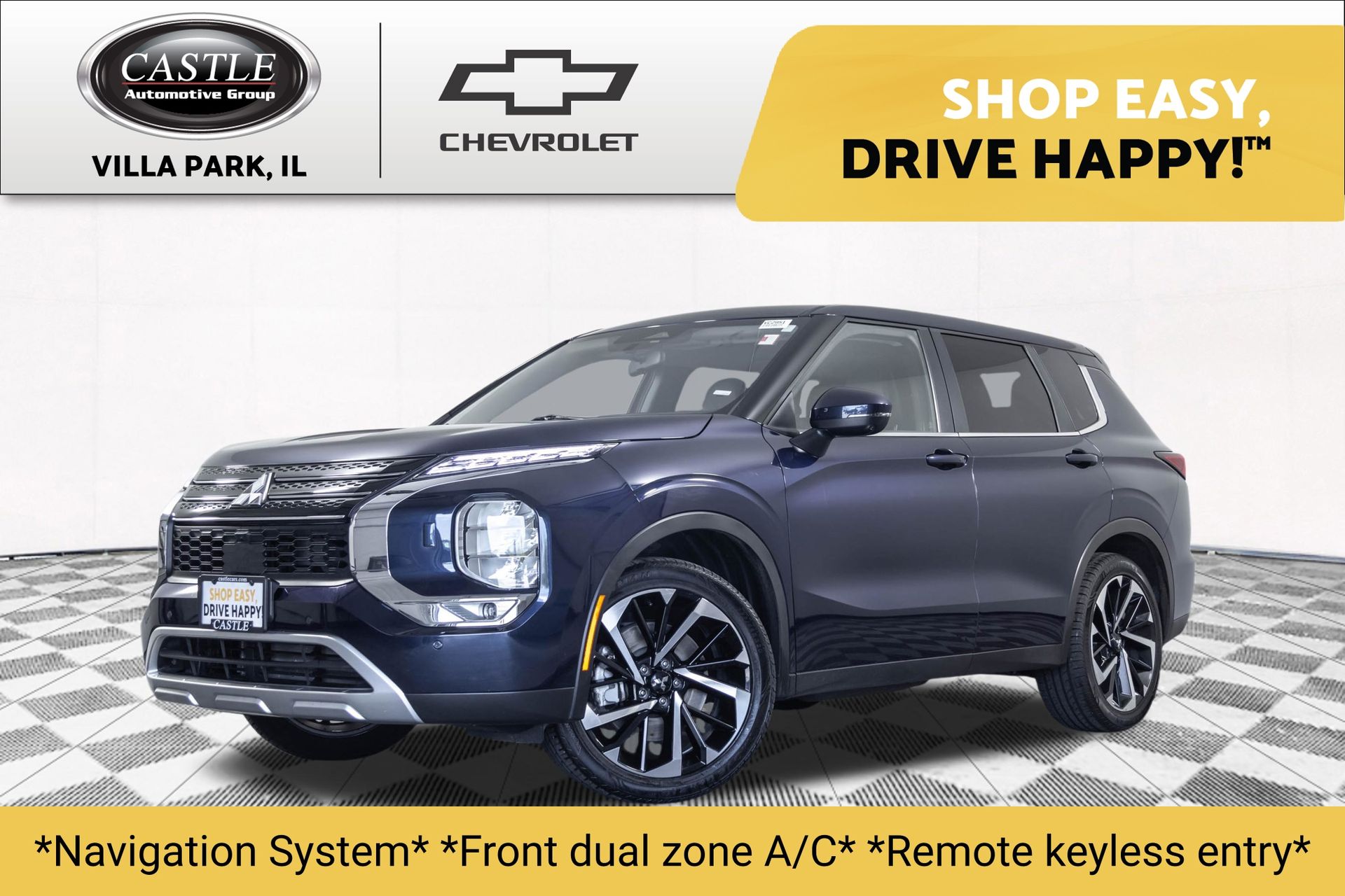 Cosmic Blue Metallic 2024 Mitsubishi Outlander SUV / Crossover All-Wheel Drive Continuously Variable Transmission