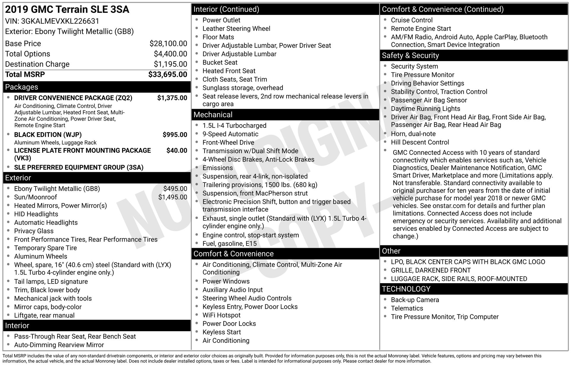 2019 GMC TERRAIN - Image 3