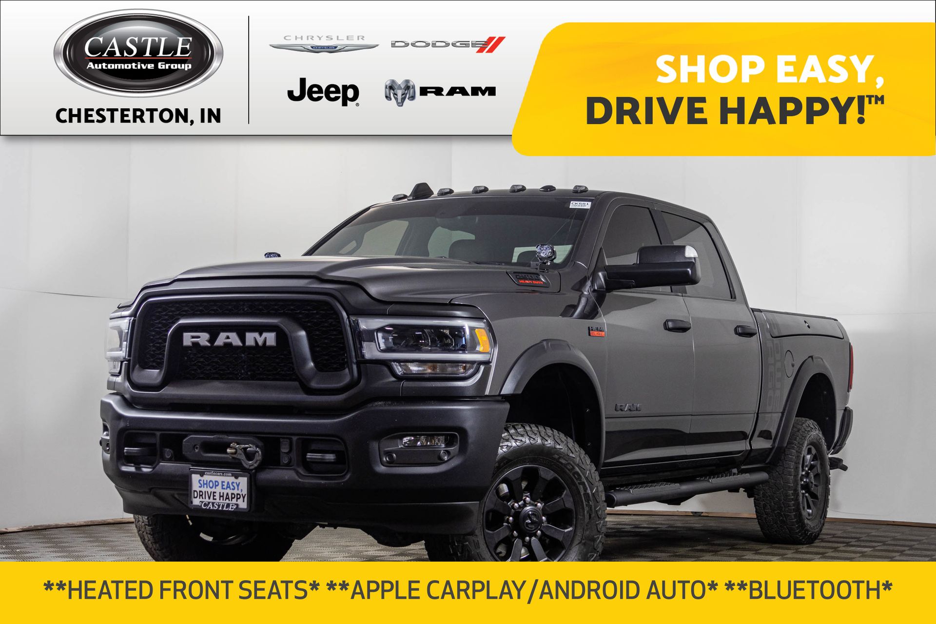 Gray (Granite Crystal Metallic Clearcoat) 2021 RAM 2500 Power Wagon Crew Cab 4WD Pickup Truck Four-Wheel Drive 8-Speed Automatic