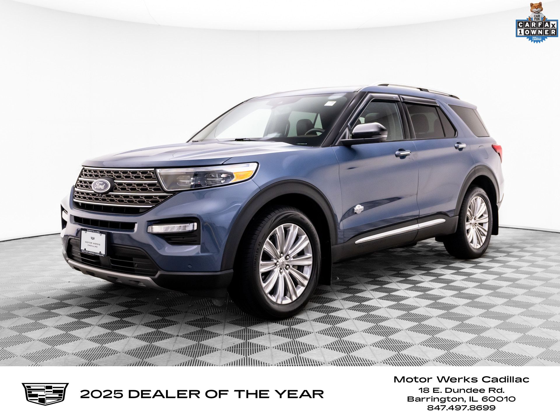 Infinite Blue Metallic Tinted Clearcoat 2021 Ford Explorer King Ranch AWD SUV / Crossover All-Wheel Drive Automatic
