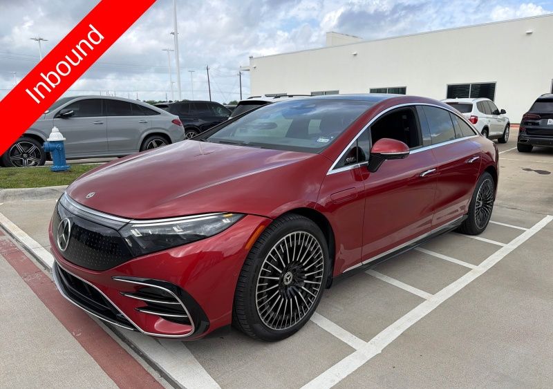MANUFAKTUR Cardinal Red Metallic 2023 Mercedes-Benz EQS 450+ RWD Sedan Rear-Wheel Drive 1-Speed Automatic