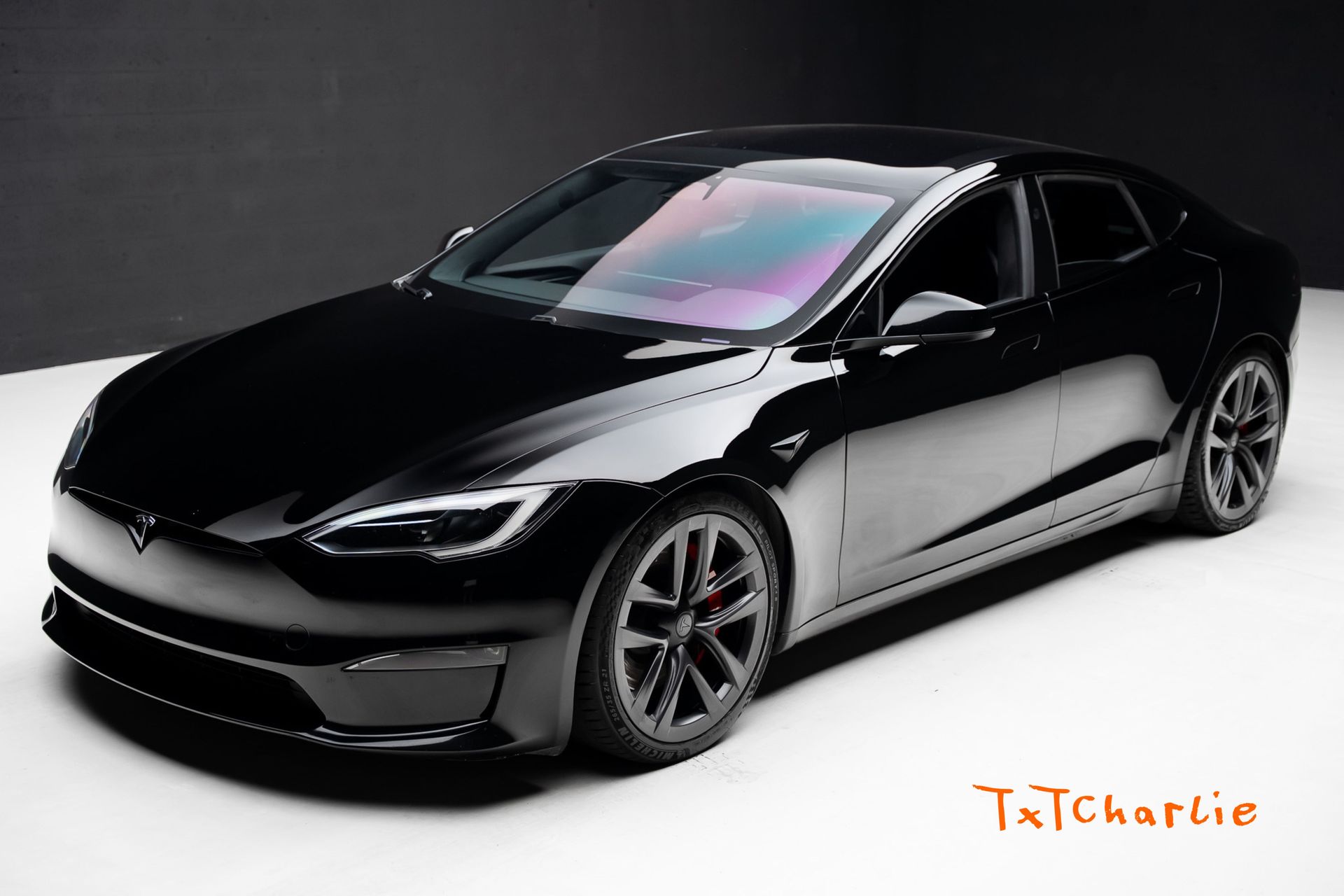 Black 2024 Tesla Model S Plaid AWD Sedan All-Wheel Drive 1-Speed Automatic