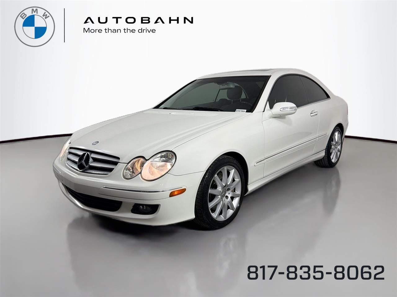 Arctic White 2007 Mercedes-Benz CLK 350 Coupe Coupe Rear-Wheel Drive 7-Speed Automatic Overdrive