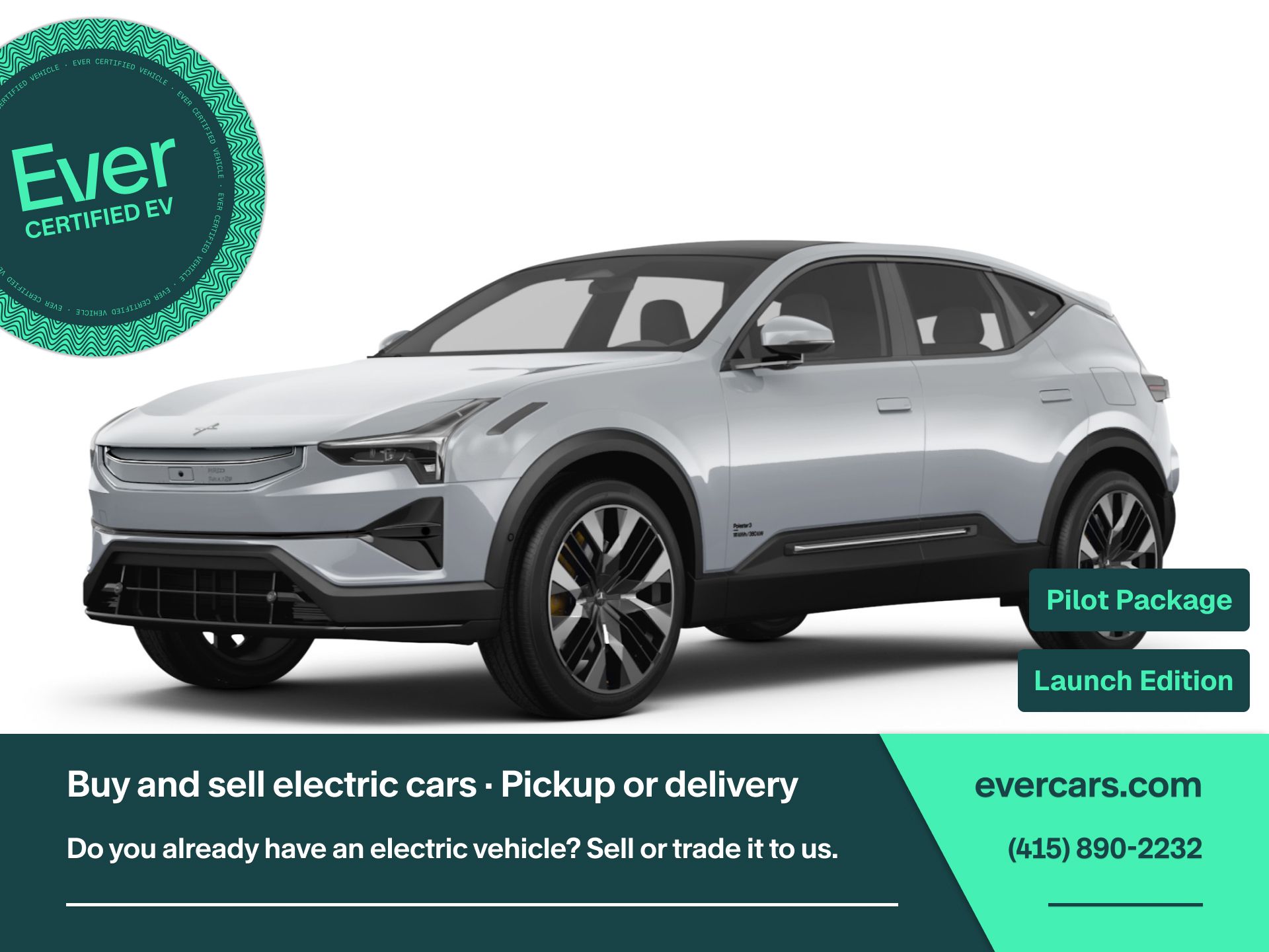 Gray 2025 Polestar 3 SUV / Crossover All-Wheel Drive 1-Speed Automatic