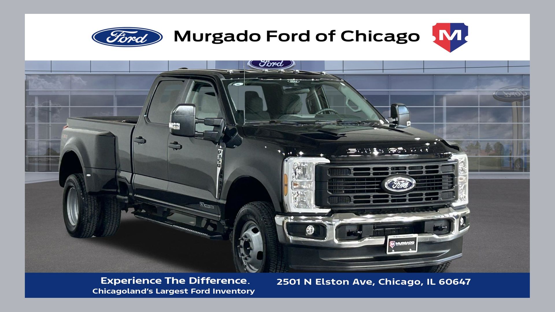 Agate Black Metallic 2025 Ford F-350 Super Duty XL Crew Cab LB DRW 4WD Pickup Truck Four-Wheel Drive Automatic