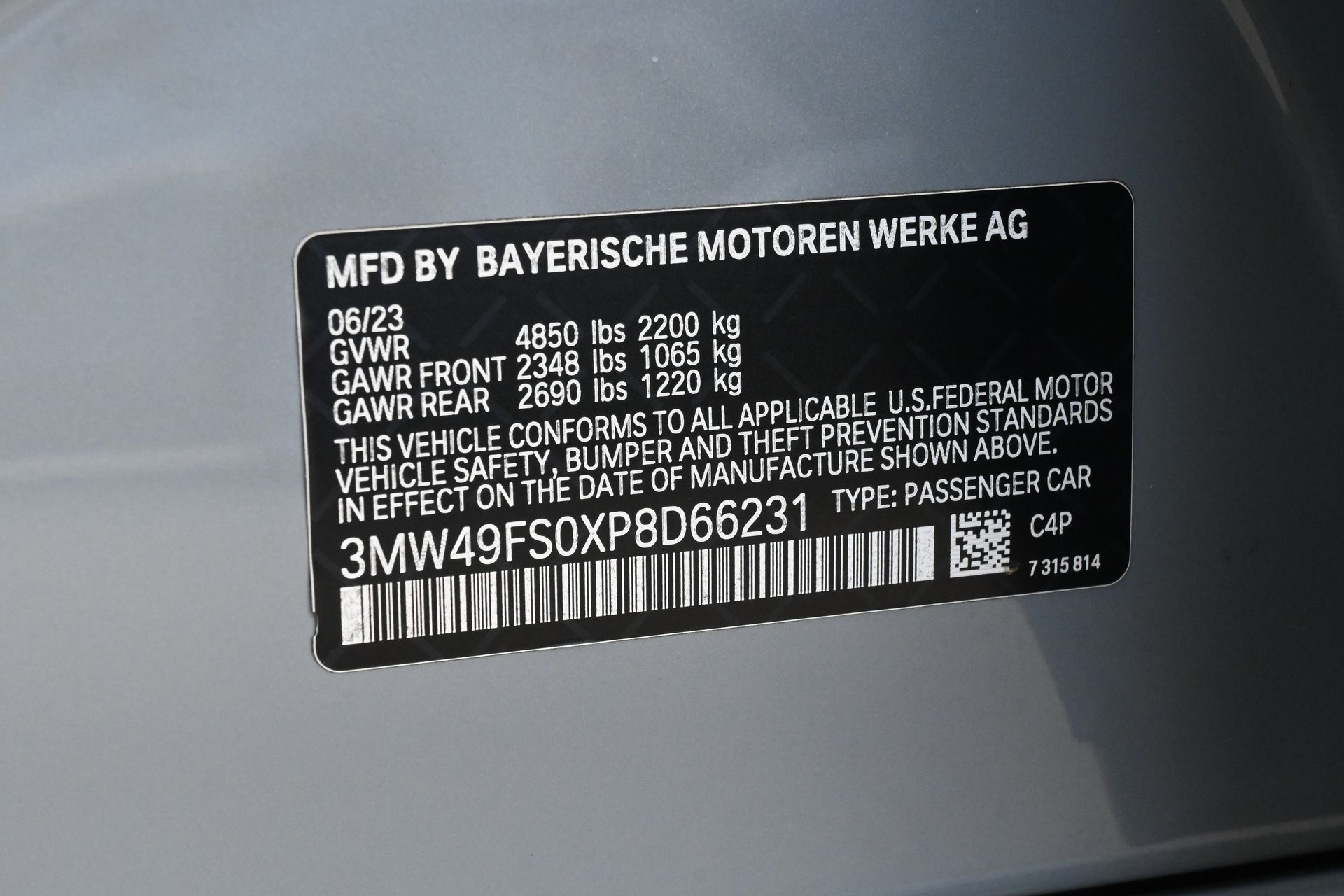 2023 BMW 3 Series M340i Gray at Central Houston Nissan