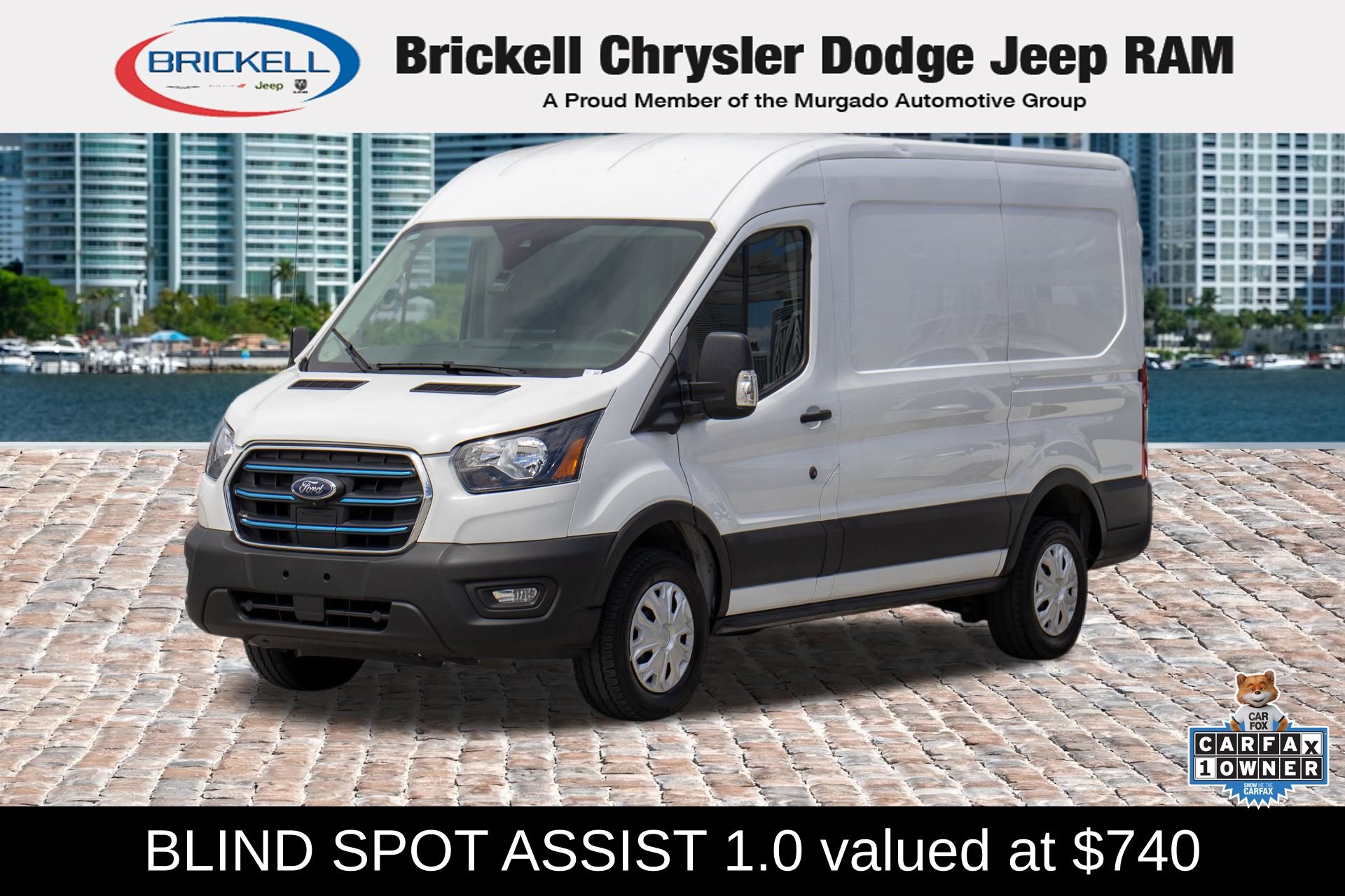 Oxford White 2023 Ford E-Transit 350 Medium Roof RWD Van Rear-Wheel Drive Automatic