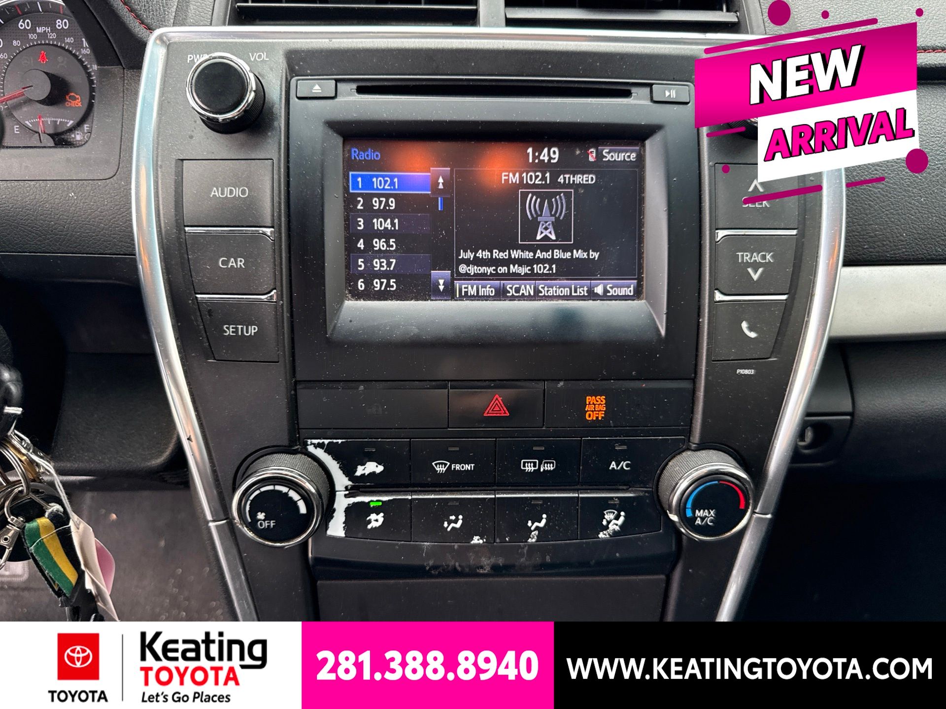 Attitude Black 2015 Toyota Camry Sedan Front-Wheel Drive 6-Speed Automatic