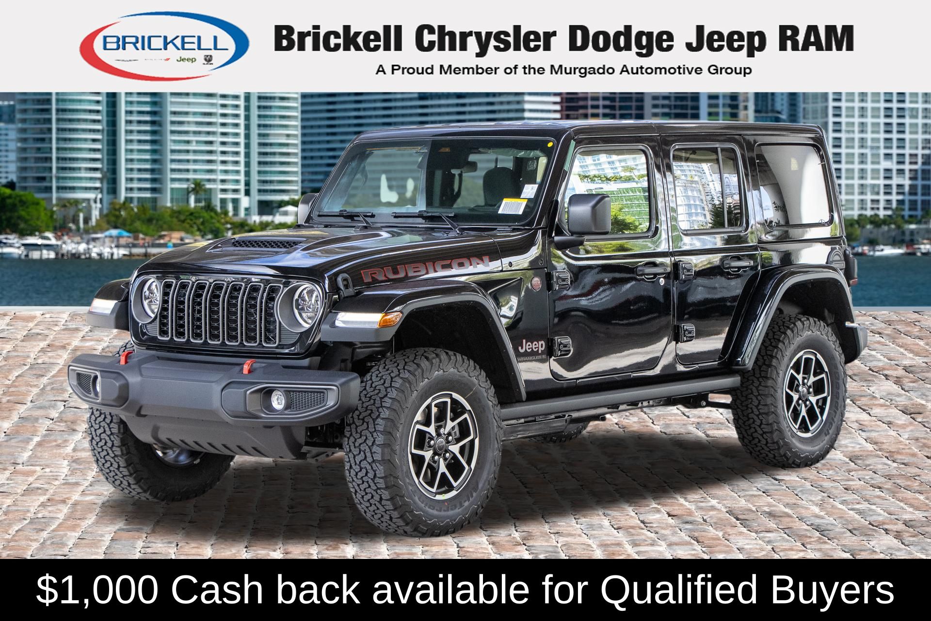 black clearcoat 2026 Jeep Wrangler Rubicon 4-Door 4WD SUV / Crossover Four-Wheel Drive 8-Speed Automatic