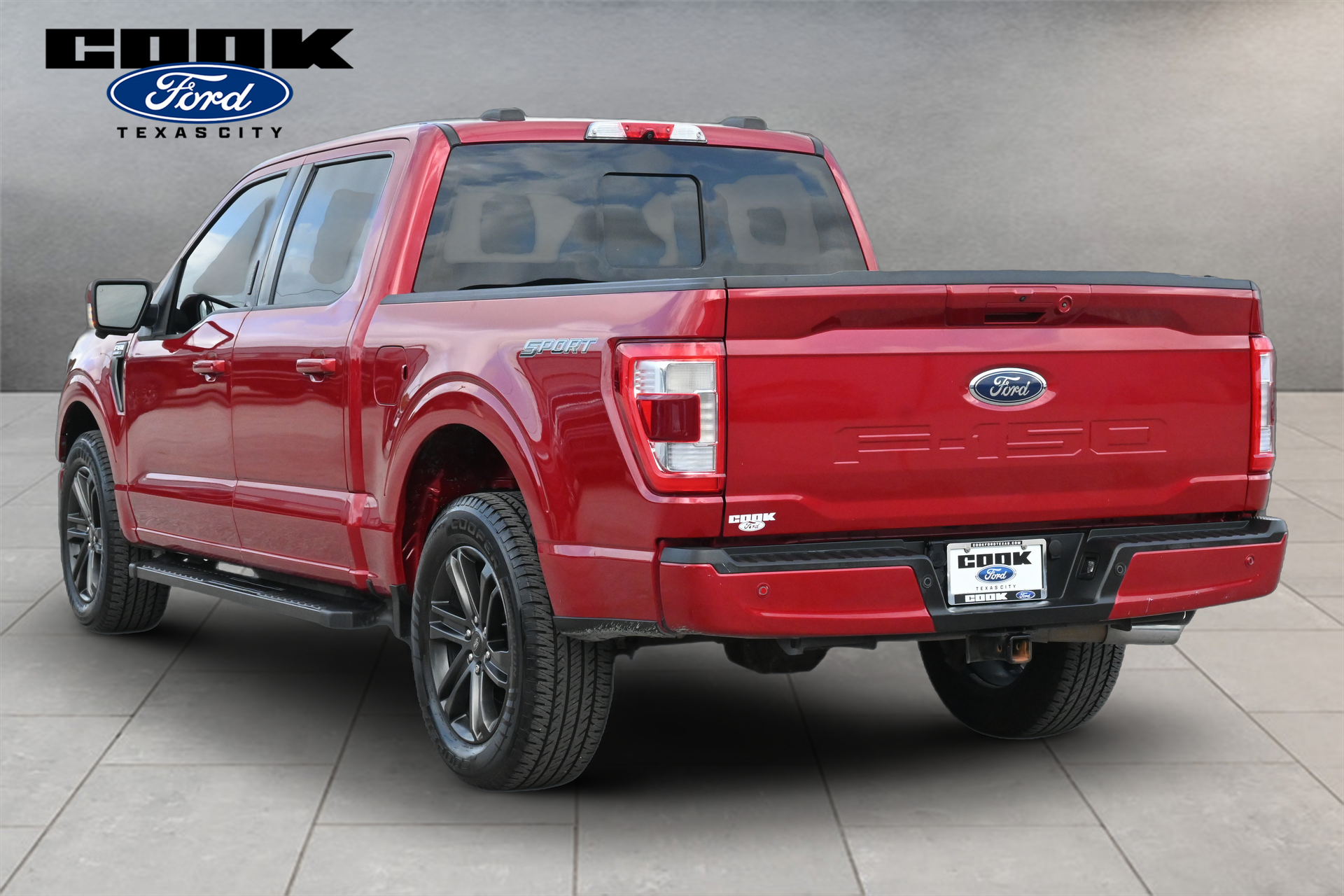 2021 Ford F-150 Lariat Red at Cook Ford