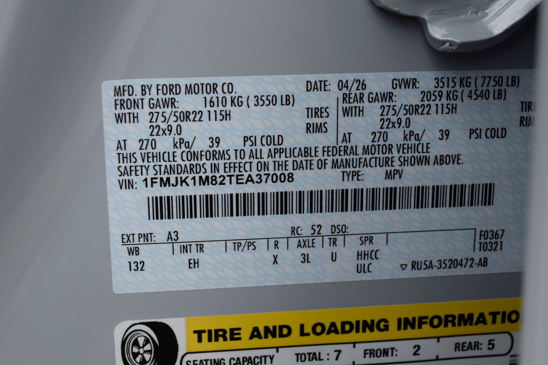 2026 Ford Expedition Max Platinum Silver at Wharton Ford