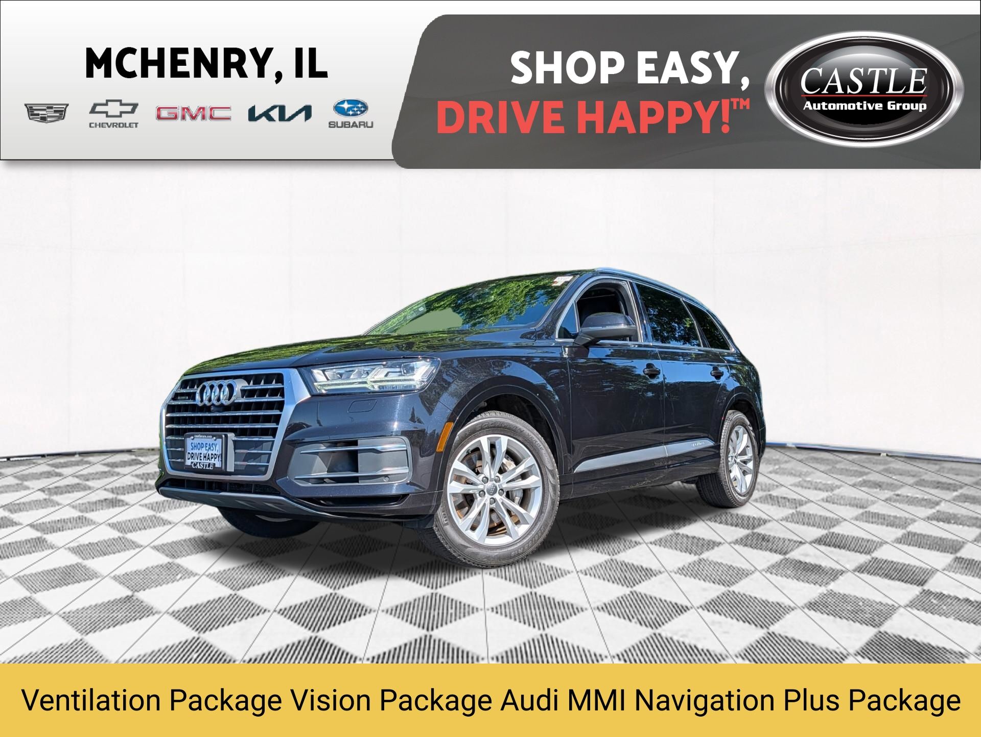 Orca Black Metallic 2017 Audi Q7 3.0T quattro Premium Plus SUV / Crossover All-Wheel Drive 8-Speed Automatic