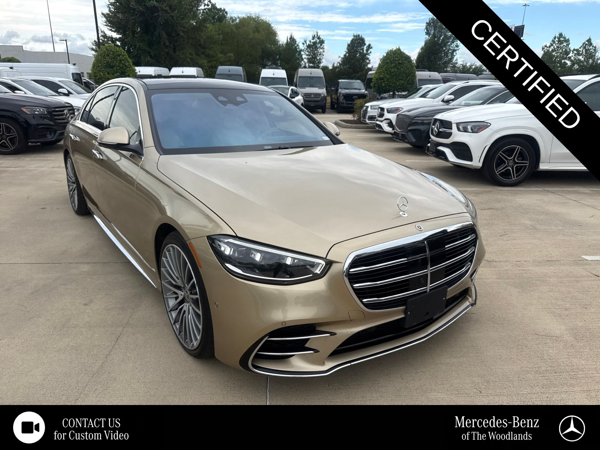 MANUFAKTUR Kalahari Gold 2024 Mercedes-Benz S-Class Sedan All-Wheel Drive 9-Speed Automatic