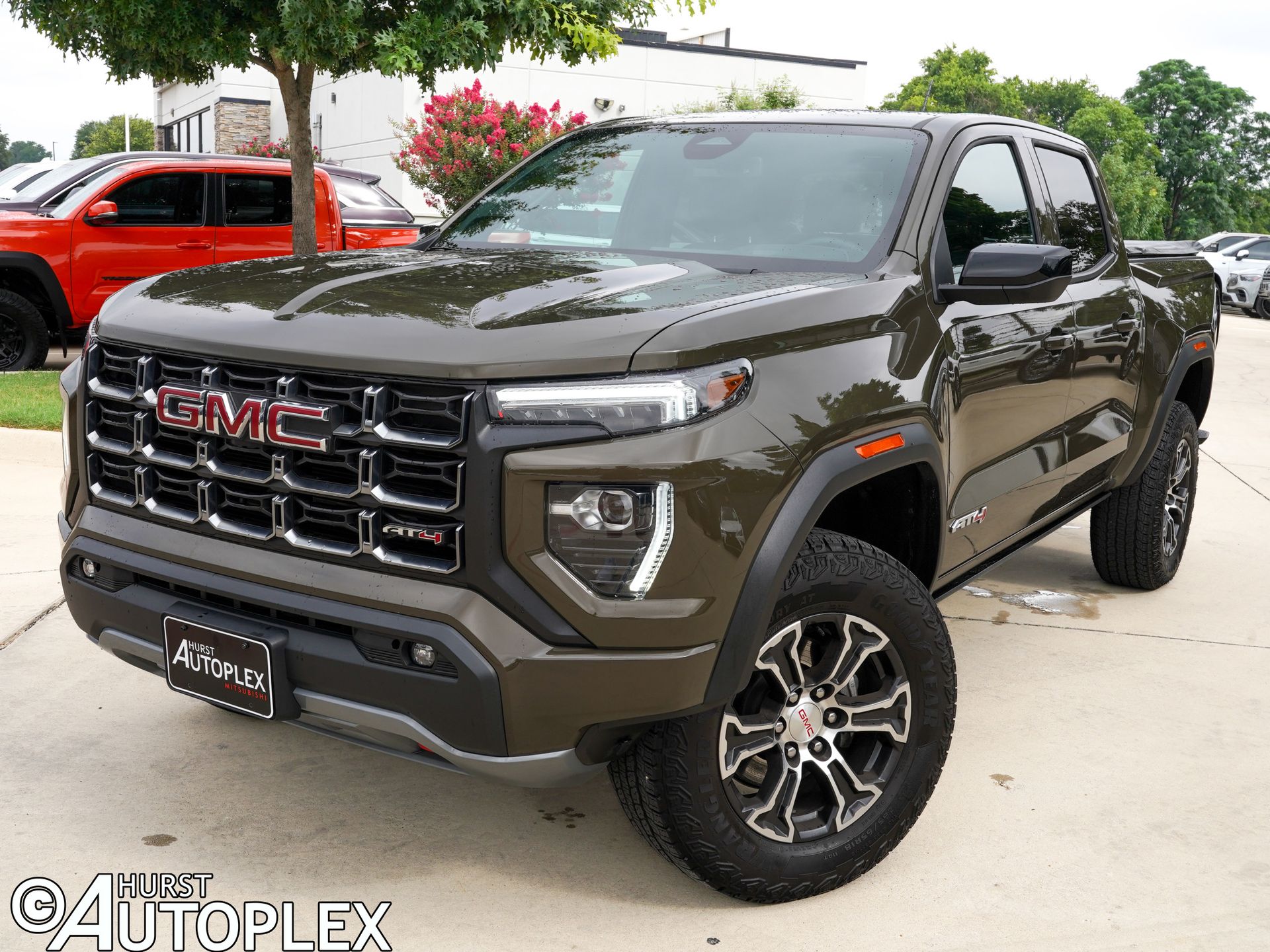 Deep Bronze Metallic 2024 GMC Canyon Pickup Truck Four-Wheel Drive 8-Speed Automatic