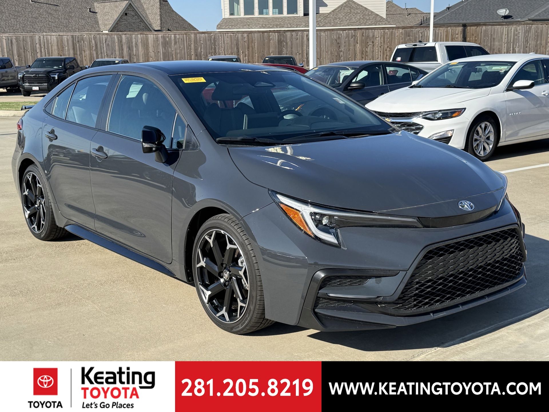 Gray 2025 Toyota Corolla FX FWD Sedan Front-Wheel Drive Continuously Variable Transmission