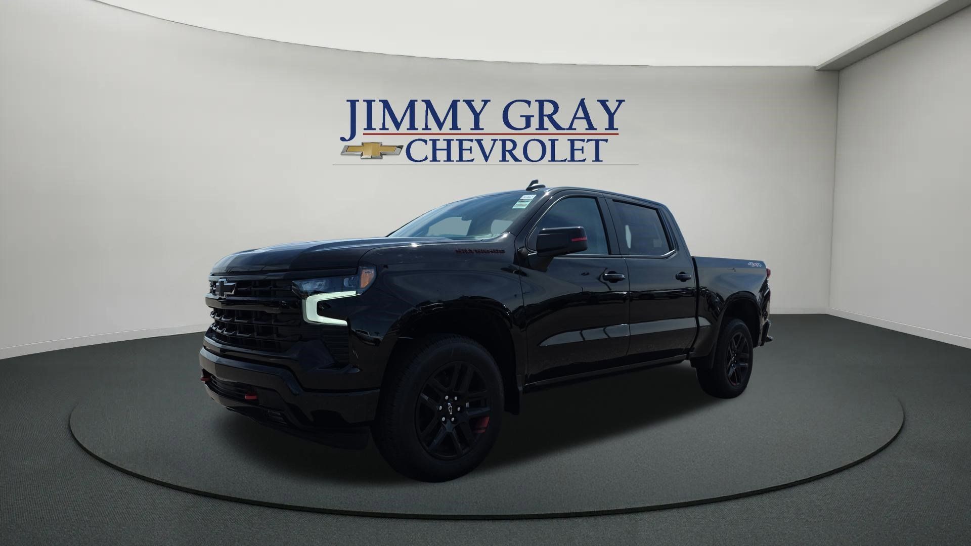 Black 2026 Chevrolet Silverado 1500 RST Crew Cab 4WD Pickup Truck Four-Wheel Drive Automatic