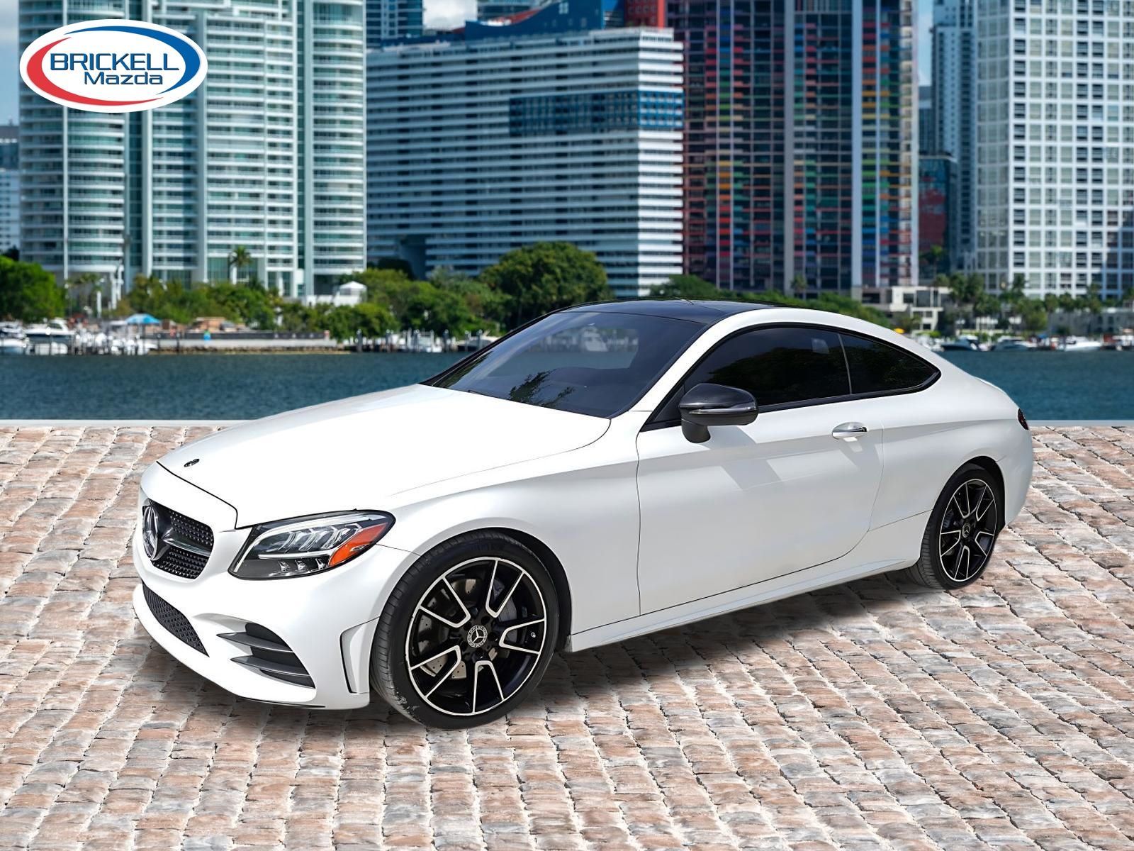 Polar White 2019 Mercedes-Benz C-Class Coupe Rear-Wheel Drive 9-Speed Automatic
